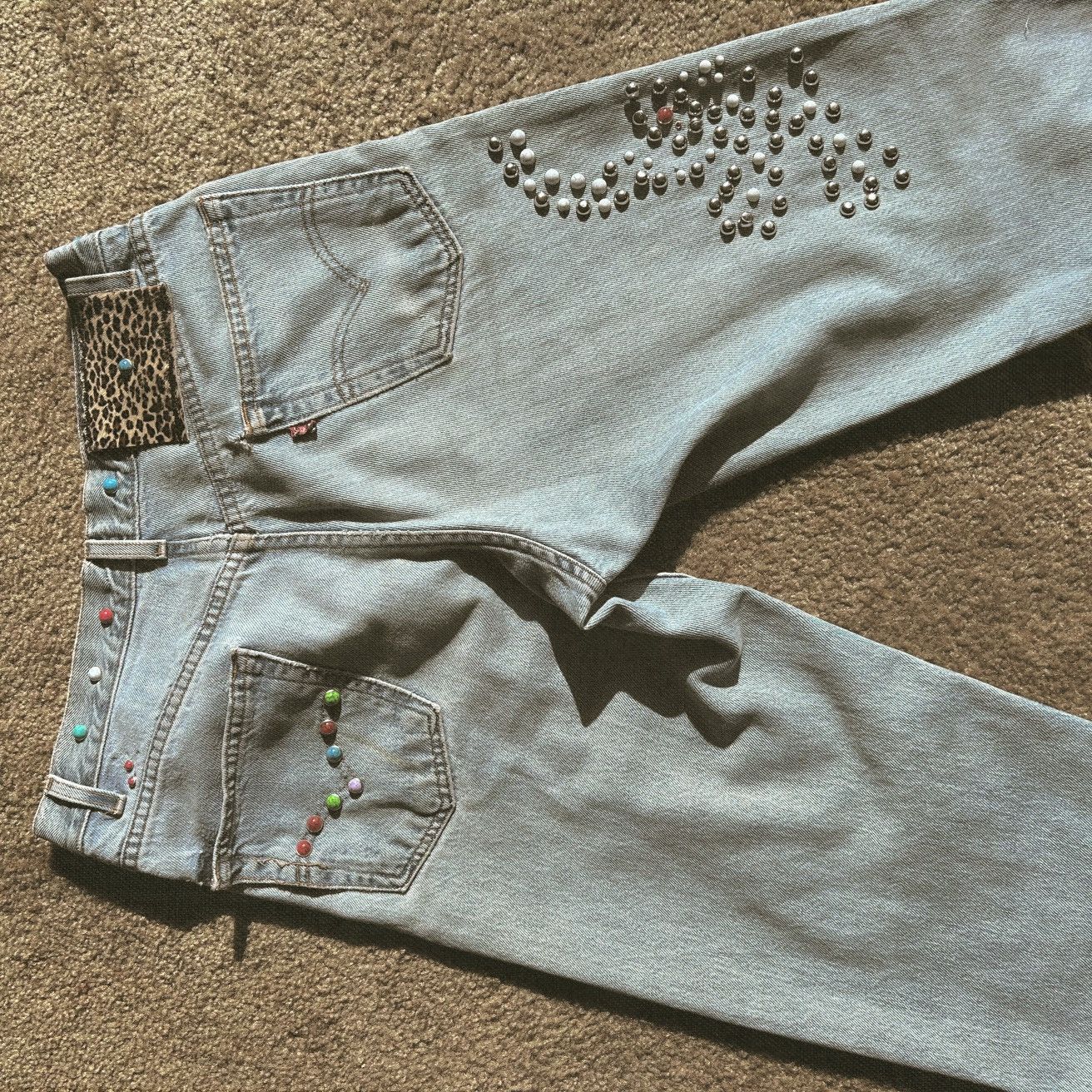 Handmade Brass castle denim Size US 31 - 2 Thumbnail