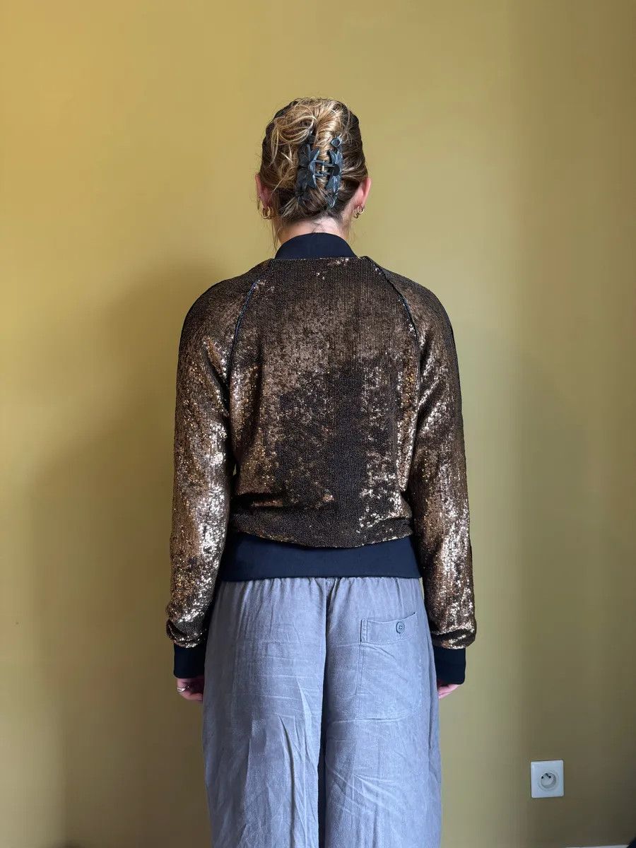 Dolce & Gabbana 2010s Dolce & Gabbana Sequin Brown Jacket Size M / US 6-8 / IT 42-44 - 5 Thumbnail