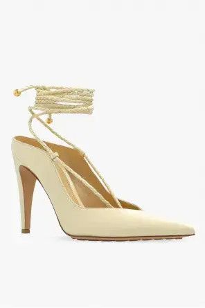 Bottega Veneta o1n1vont1224 Spritz Strap Pumps in Beige Size US 11.5 / IT 41.5 - 5 Thumbnail