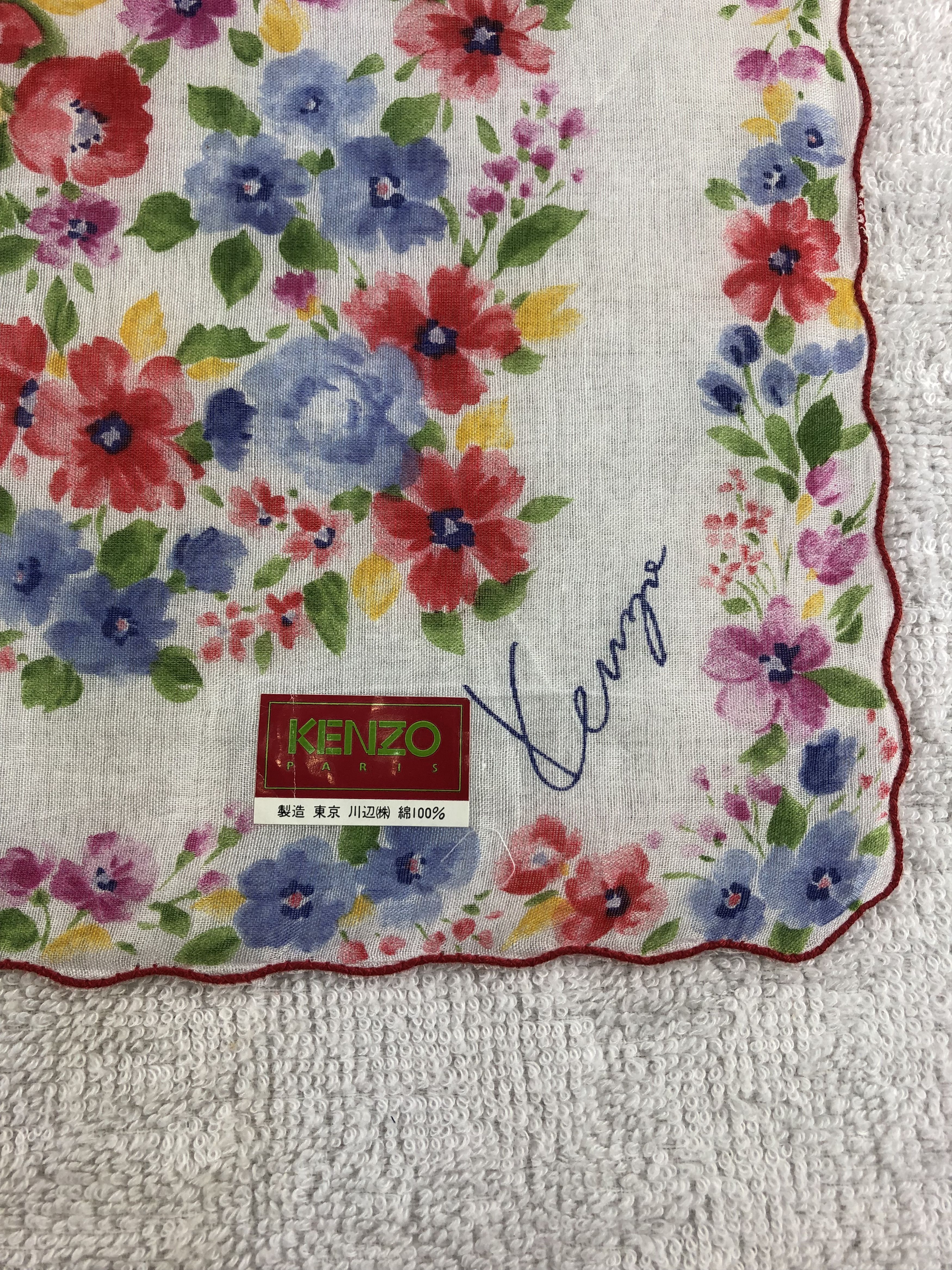 Kenzo × Vintage Kenzo Handkerchief / Bandana / Neckerchief Size ONE SIZE - 5 Thumbnail