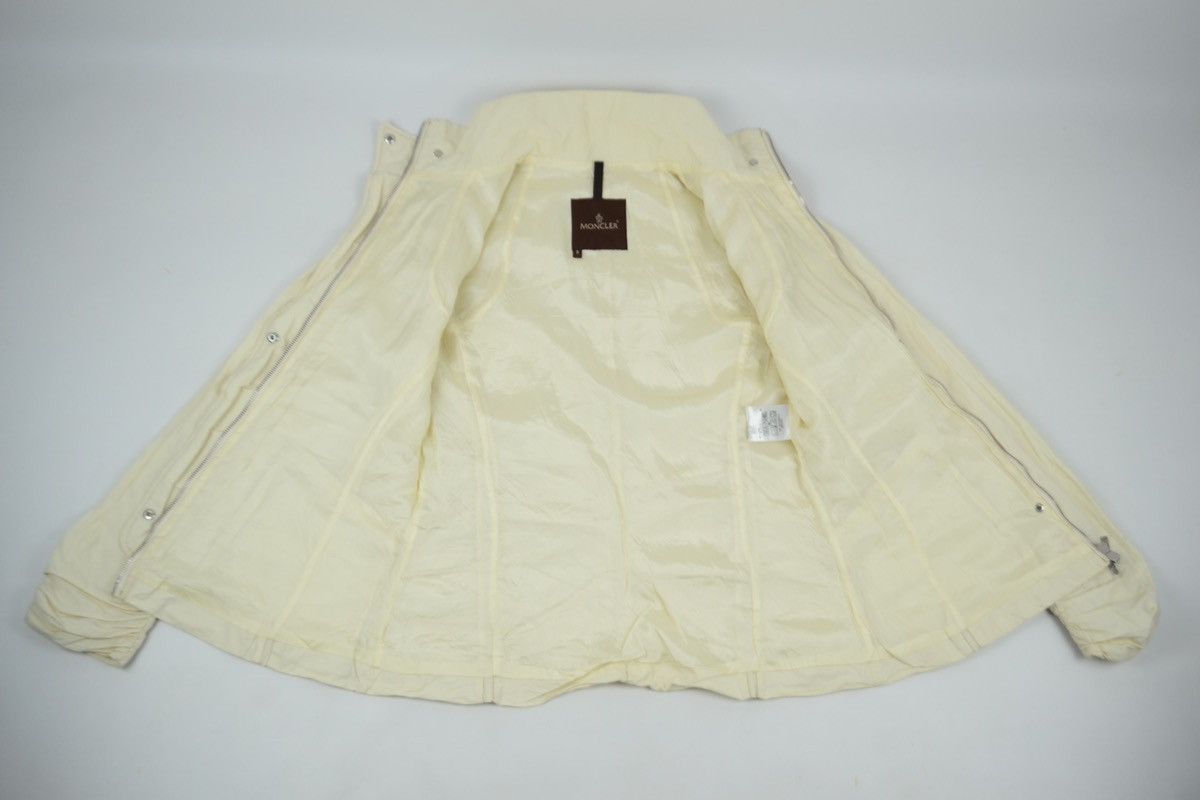 Moncler × Moncler Gamme Bleu × Moncler Grenoble VTG 90’s Logo Tab Biege Long Sleeve Trench Zip Coat Down Jacket 3 Size L / US 10 / IT 46 - 8 Thumbnail