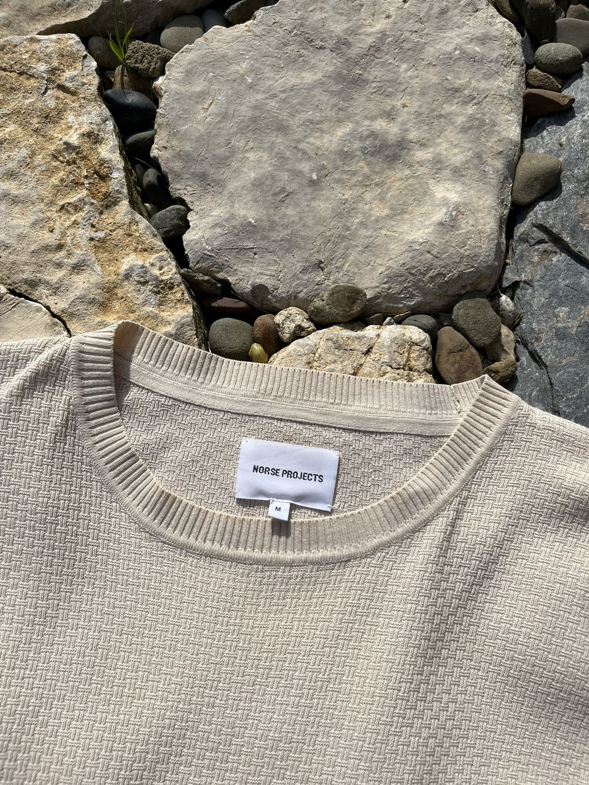 Acne Studios × Norse Projects × Our Legacy Norse Projects sigfred cotton texture knitted sweater jumper Size US M / EU 48-50 / 2 - 11 Thumbnail