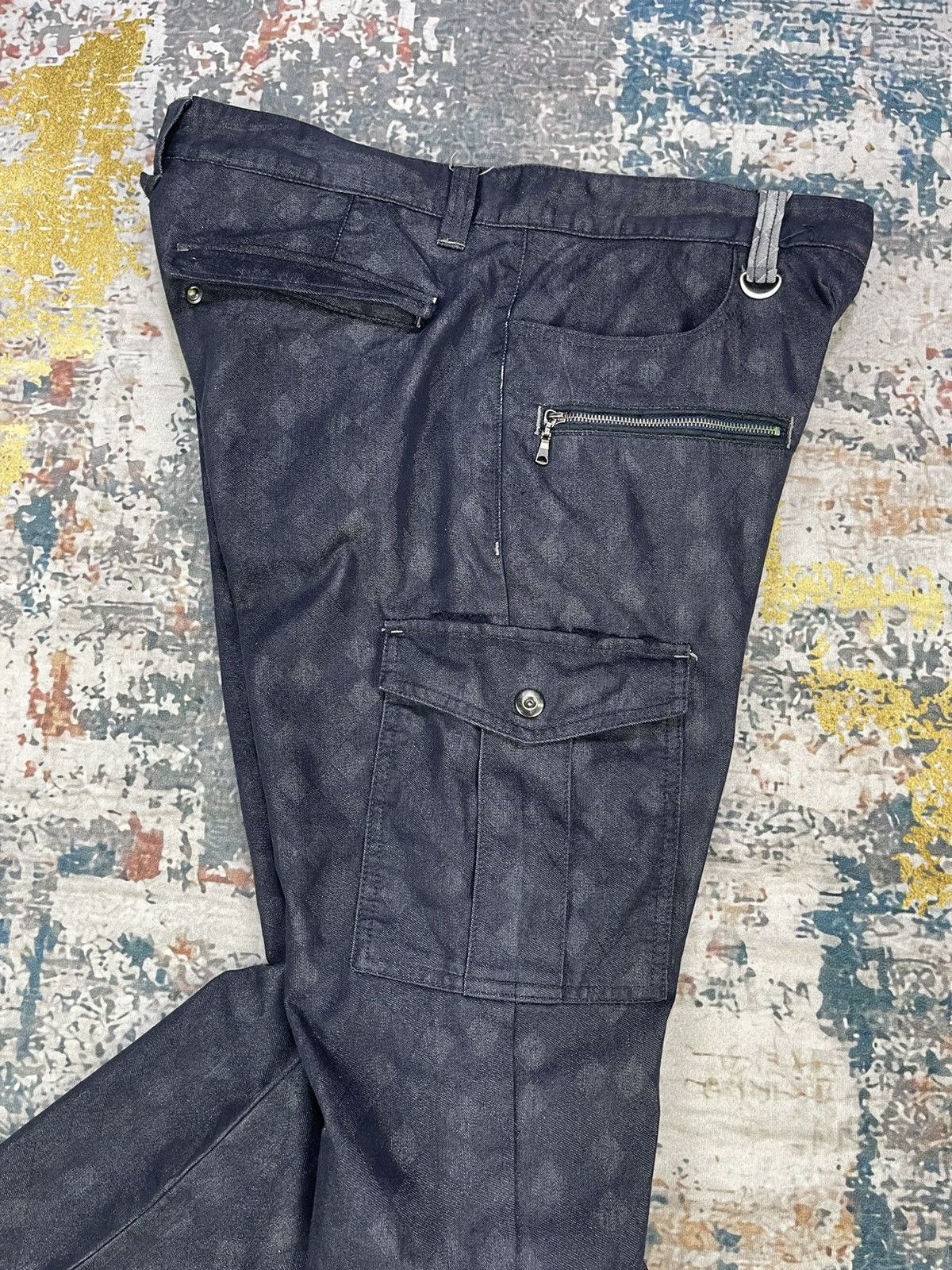semanticdesign Semantic Design Diamond Checked Multi Pocket Bush Pants Size US 33 - 4 Thumbnail