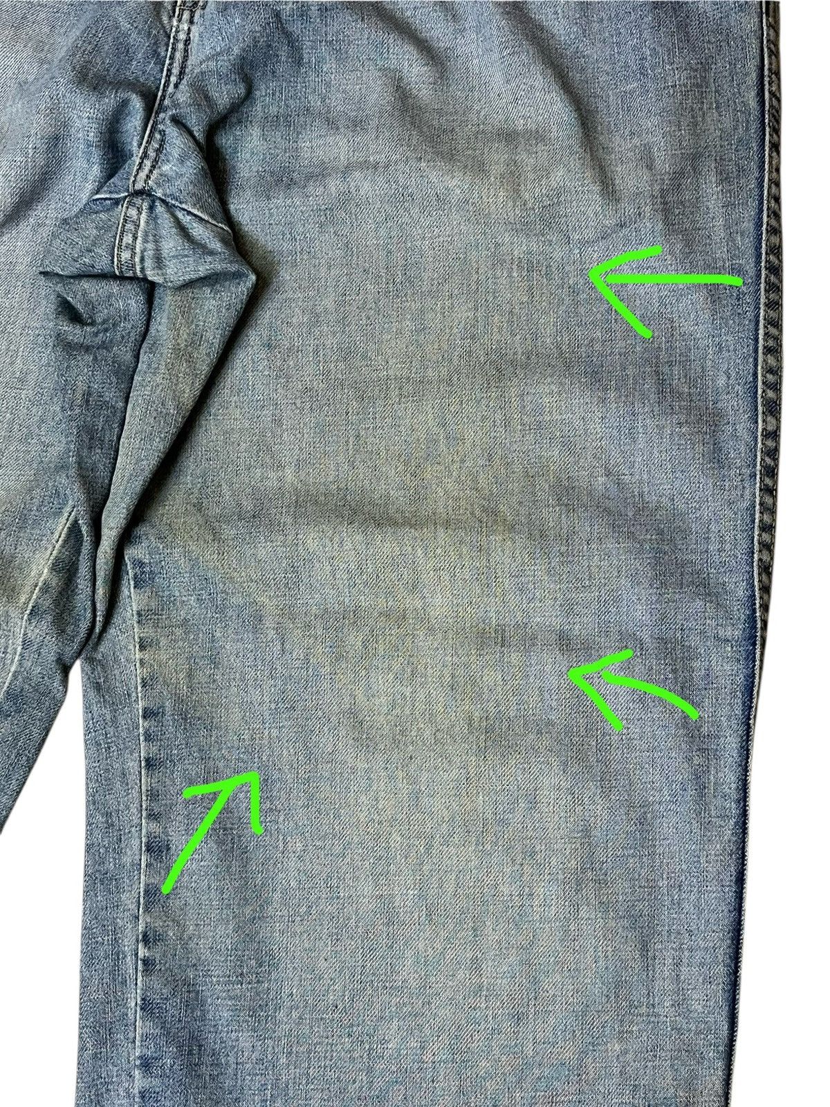 Marc Buchanan BAGGY🔥PELLE PELLE MARC BUCHANAN lot 0002 dirty baggy jeans Size US 37 - 10 Thumbnail