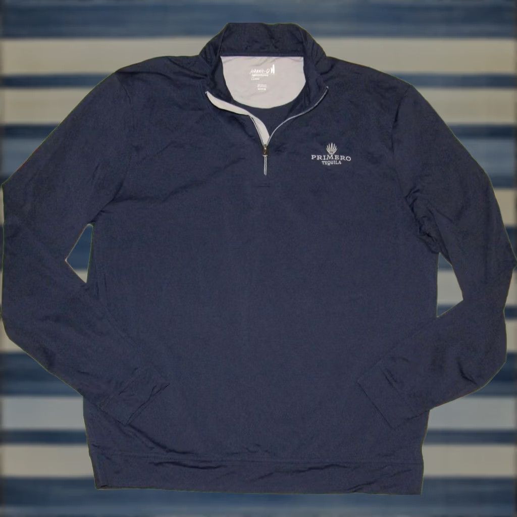 johnnie-O Nike Shirt JOHNNIE O Primero Tequila Performance Quarter Zip Sweater Large Mens Blue 90s? Size US L / EU 52-54 / 3 - 1 Thumbnail