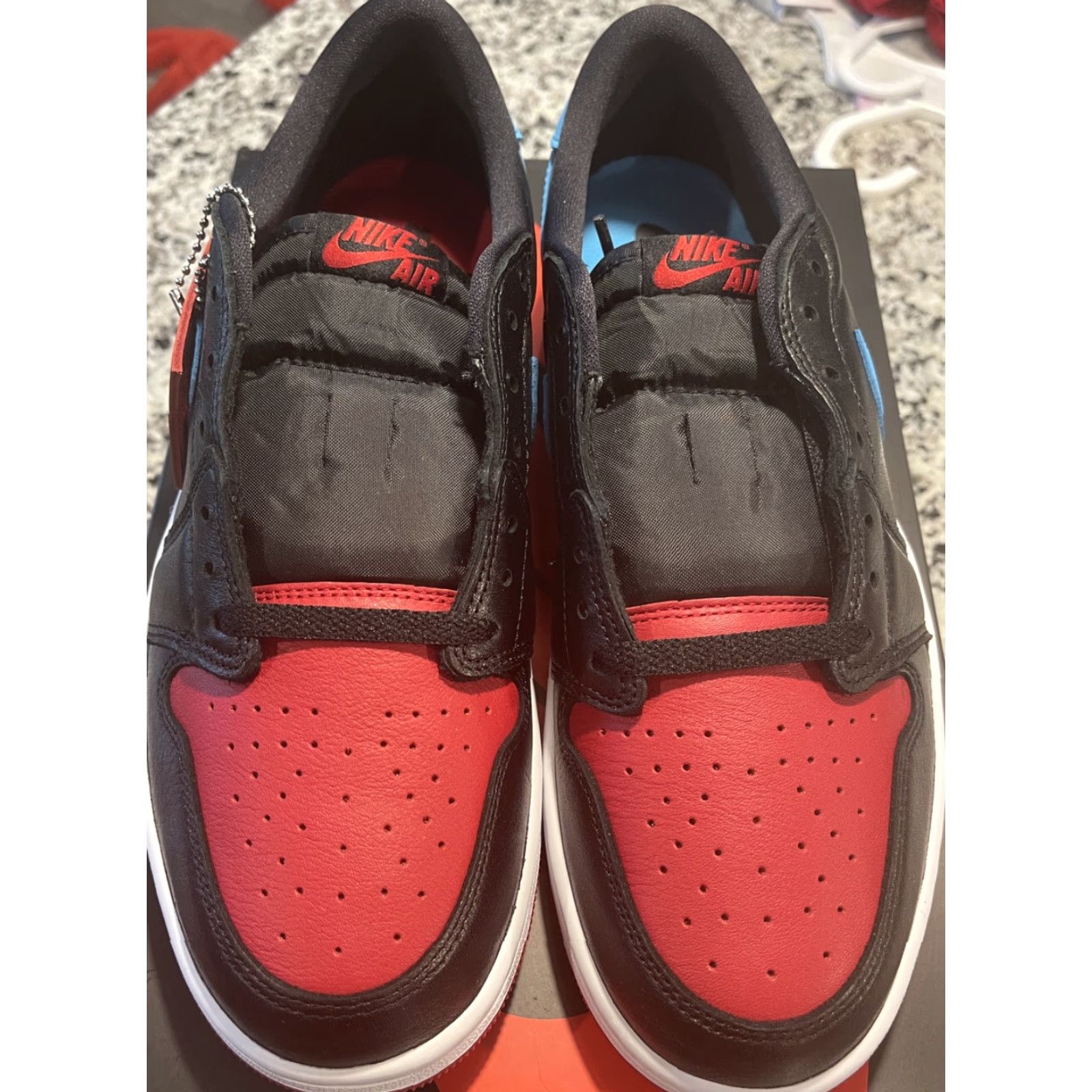 Jordan Brand Jordan 1 Retro Low Womens OG 'UNC to Chicago' 2023 Authentic Brand New Sz 11 Ladies Sneakers Size US 8.5 / IT 38.5 - 3 Thumbnail