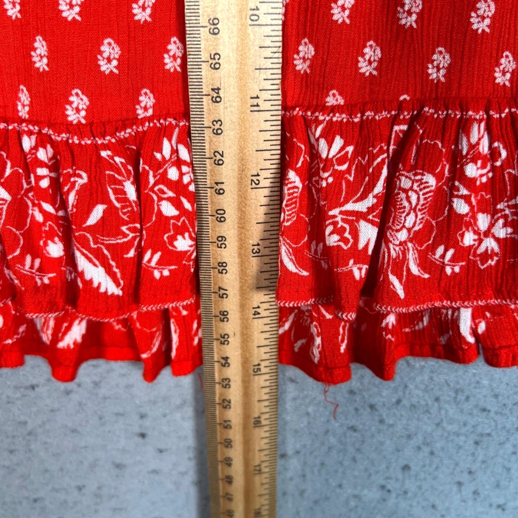 Vintage VINTAGE Patrons Of Peace Women's Sleeveless Floral Top Size Medium Red Rayon Bohemian Spring Summer Size M / US 6-8 / IT 42-44 - 7 Thumbnail