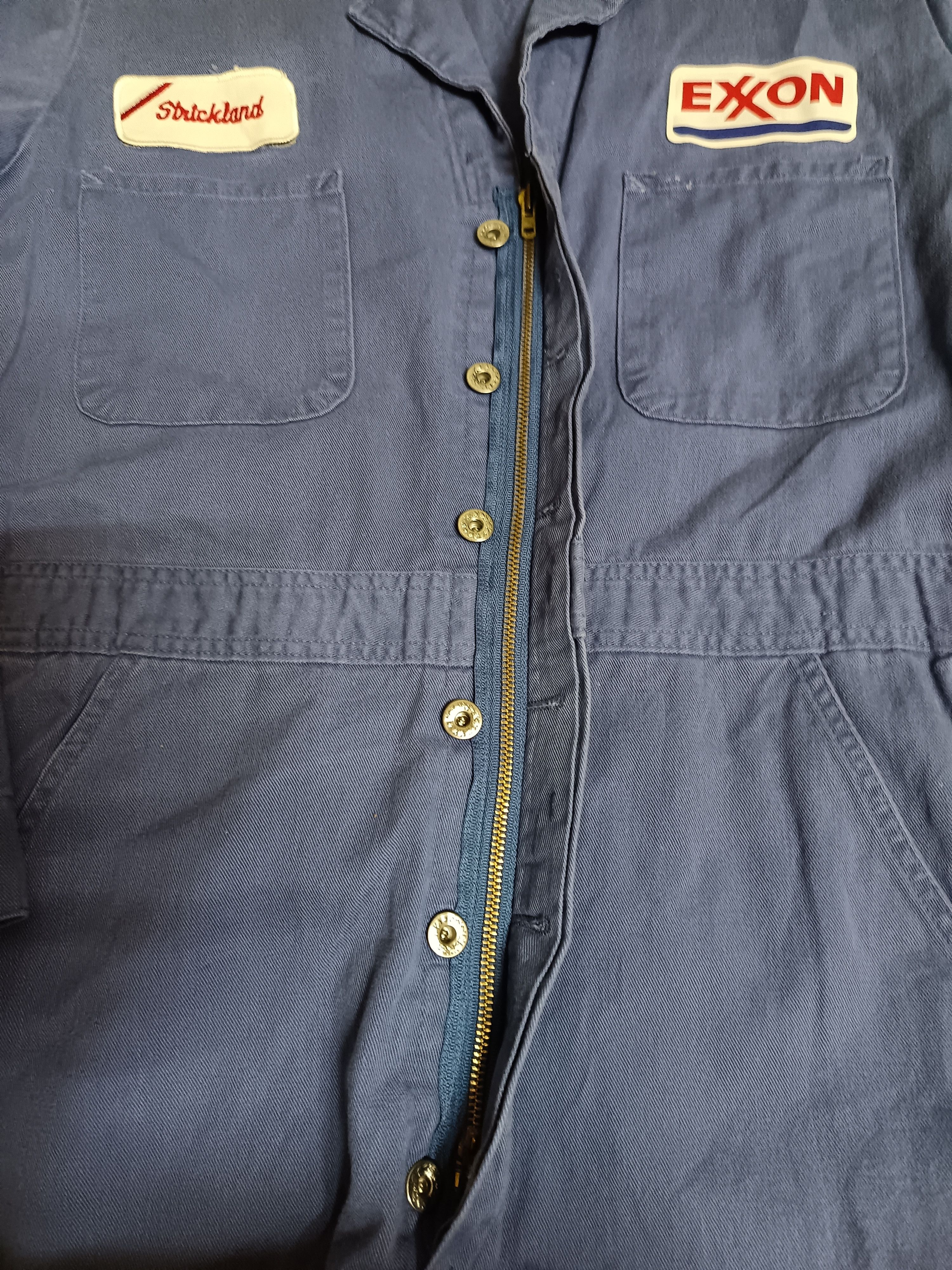 Vintage Exxon Vintage Mechanic Coveralls Jumpsuit Size US 40 / EU 56 - 2 Thumbnail