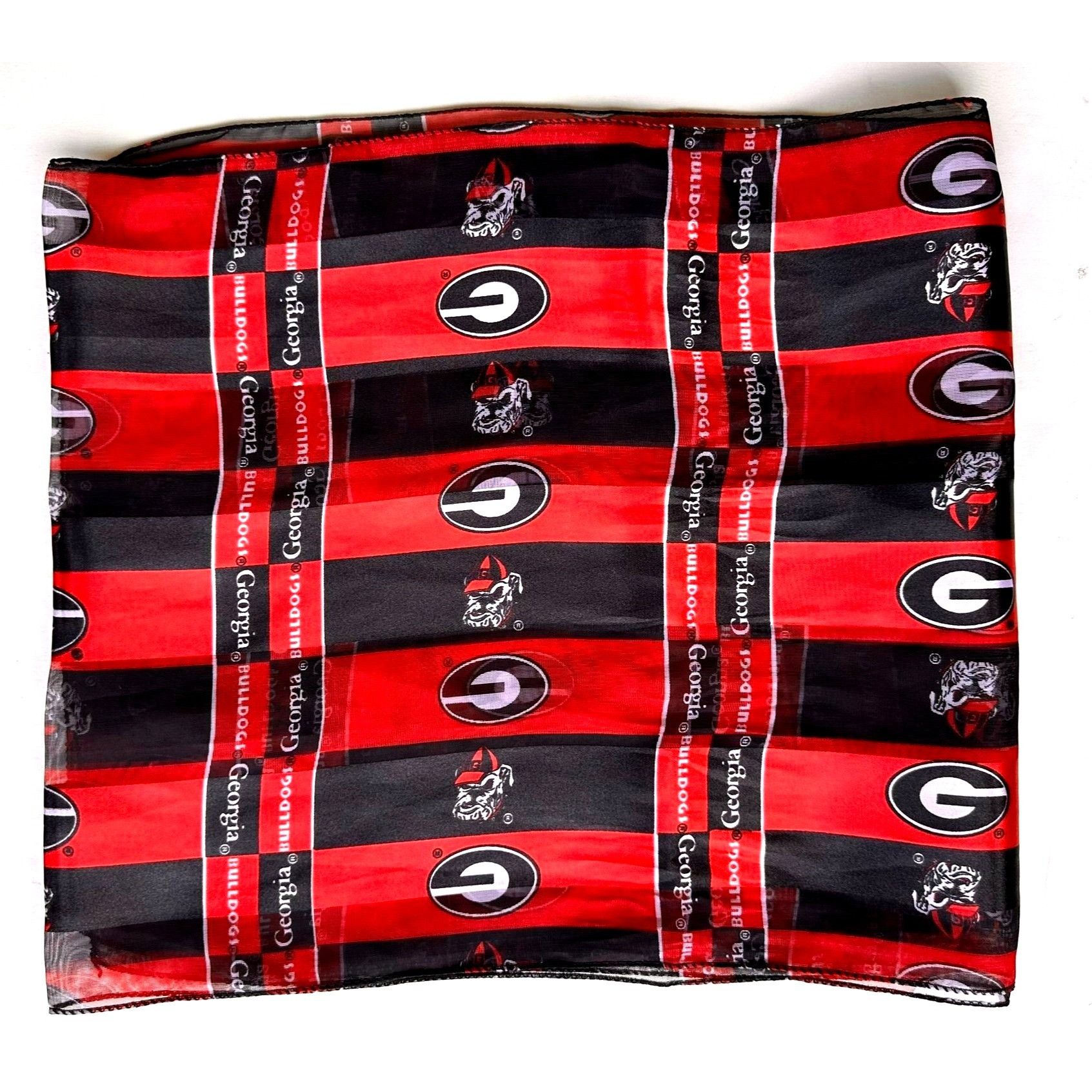 Other VTG University Georgia Scarf Retro UGA Football Bulldogs Da Size ONE SIZE - 6 Thumbnail