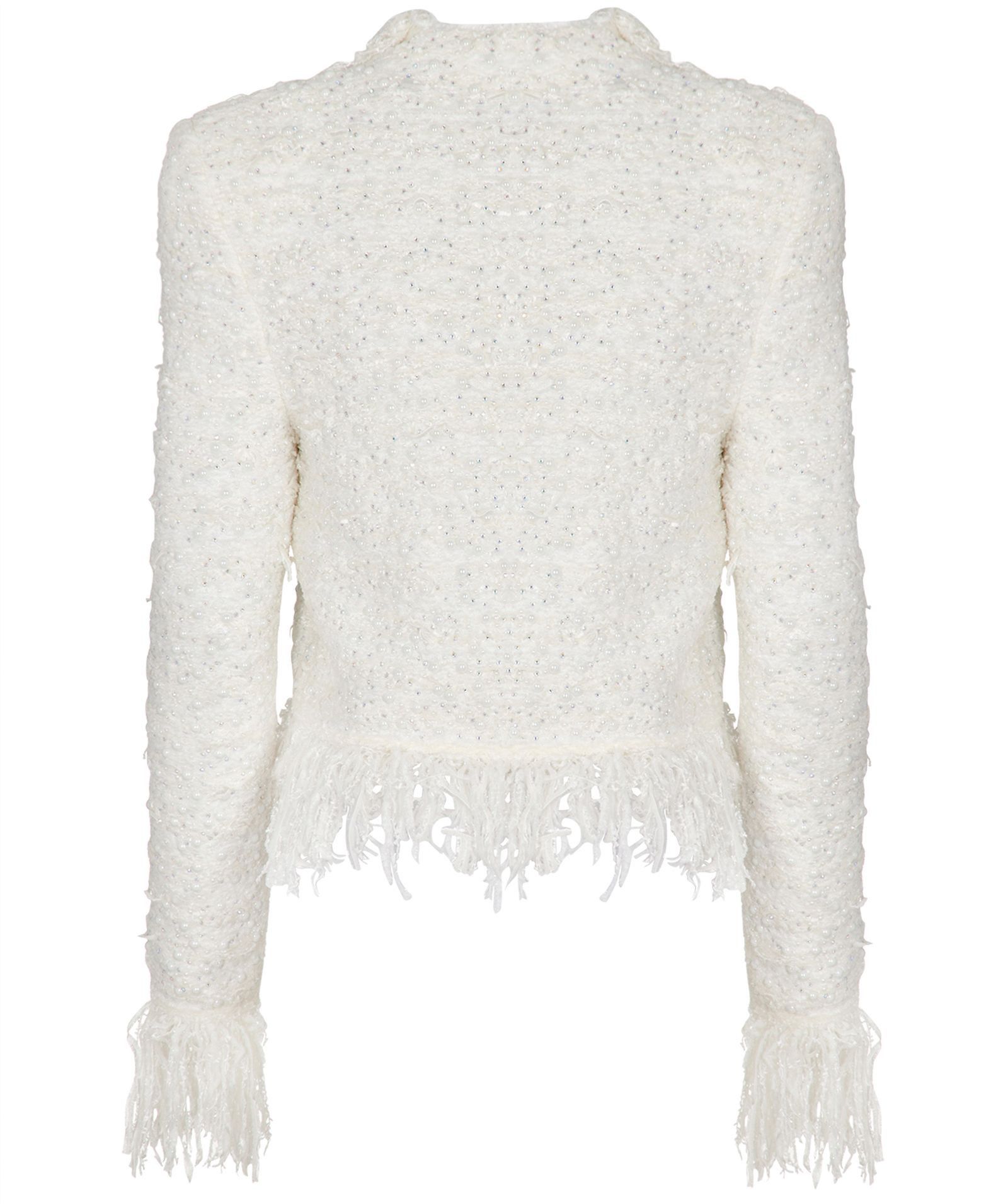 Balmain o1y0625 Cardigan in White Size XS / US 0-2 / IT 36-38 - 2 Thumbnail