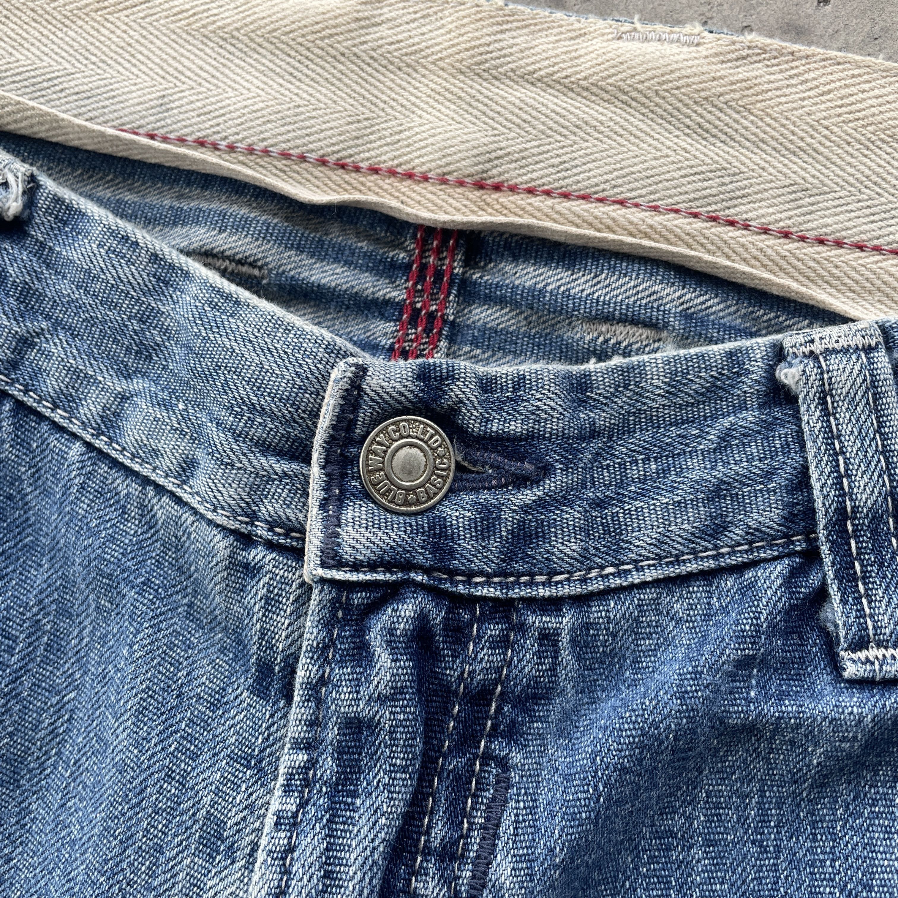 Japanese Brand VINTAGE JAPAN HBT FADED DENIM DISTRESSED JEANS PANTS W30 Size US 30 / EU 46 - 6 Thumbnail