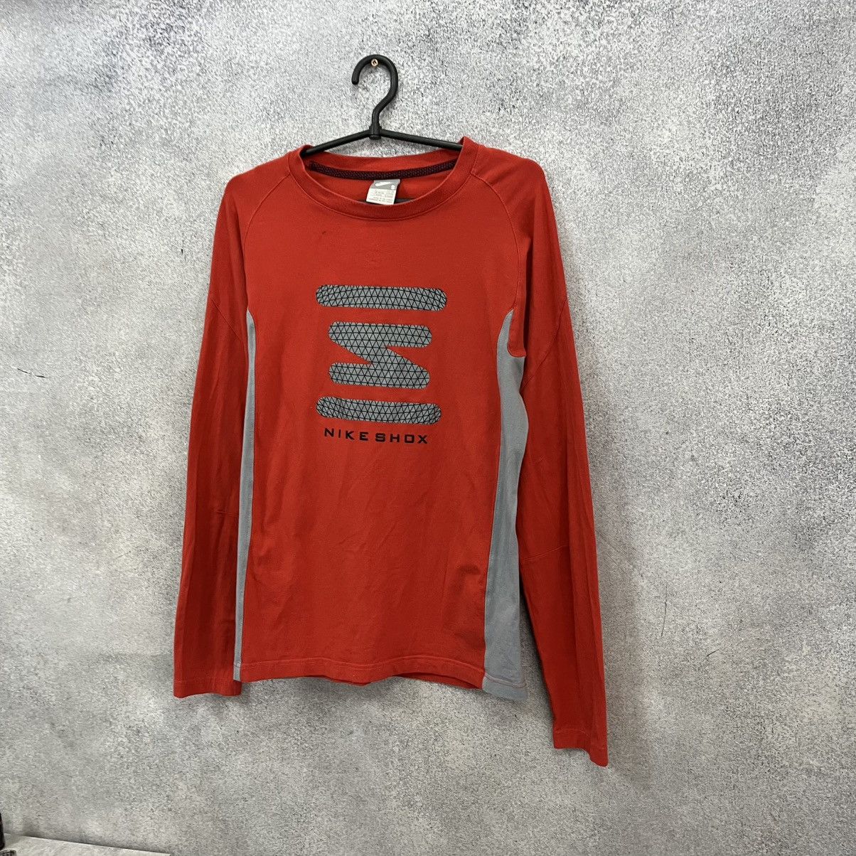Nike Nike Shox Vintage Long Sleeve Red Big Logo Drill Size US S / EU 44-46 / 1 - 6 Thumbnail