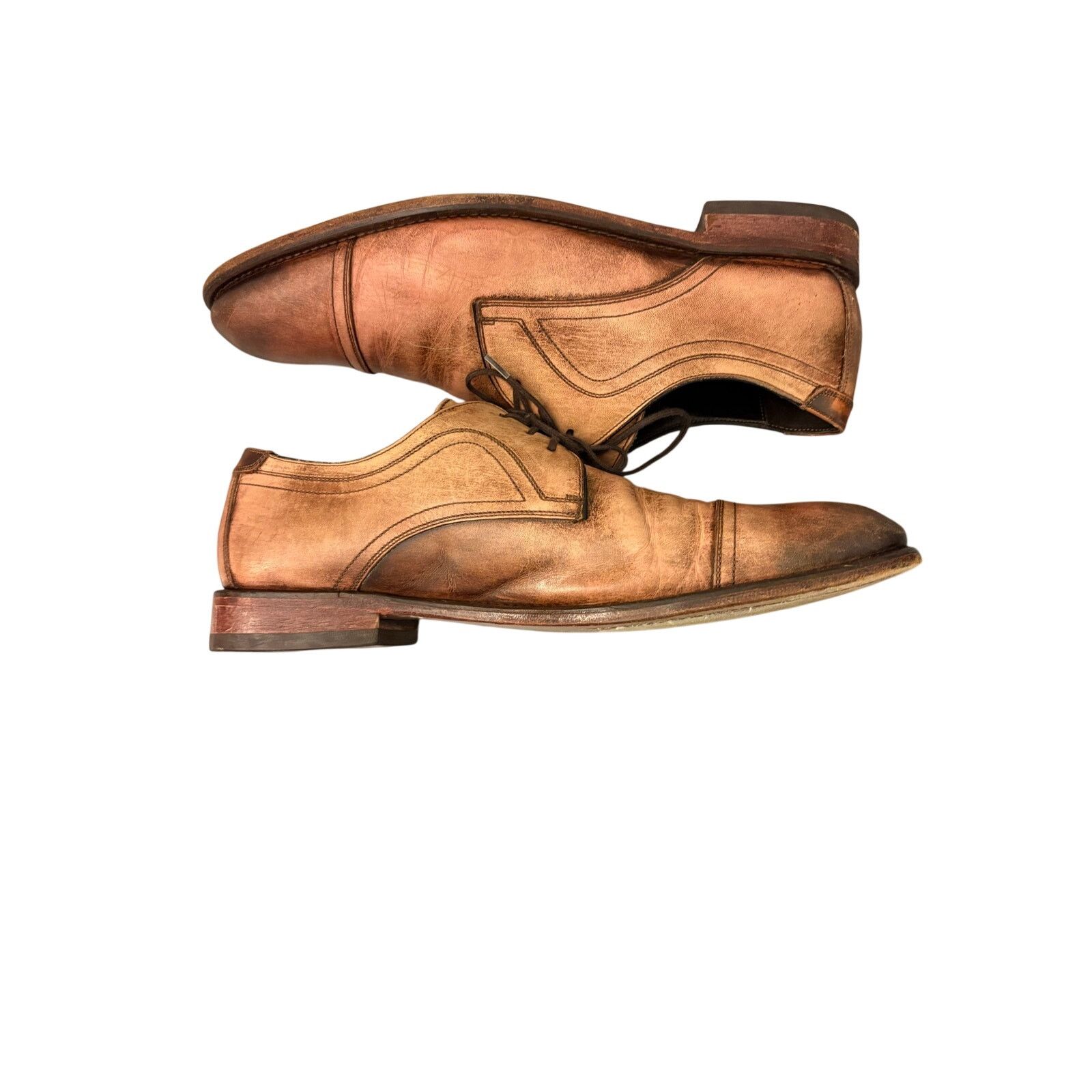 Johnston & Murphy Johnston and Murphy Lught Brown Burnished Oxford. Shoe 11.5 Size US 11.5 / EU 44-45 - 8 Thumbnail