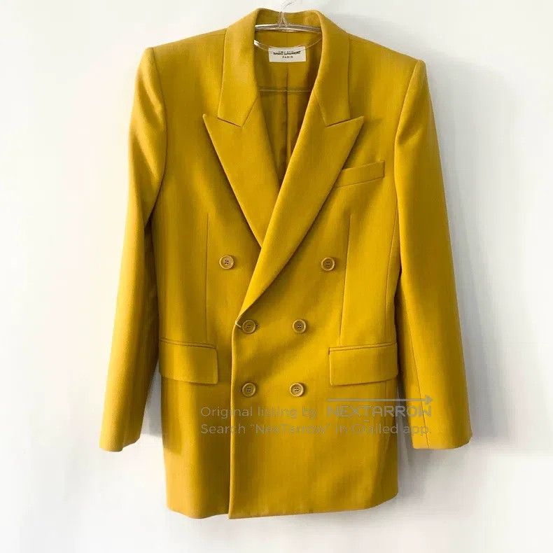 Saint Laurent Paris Saint Laurent Paris Jacket yellow Size XS / US 0-2 / IT 36-38 - 1 Thumbnail