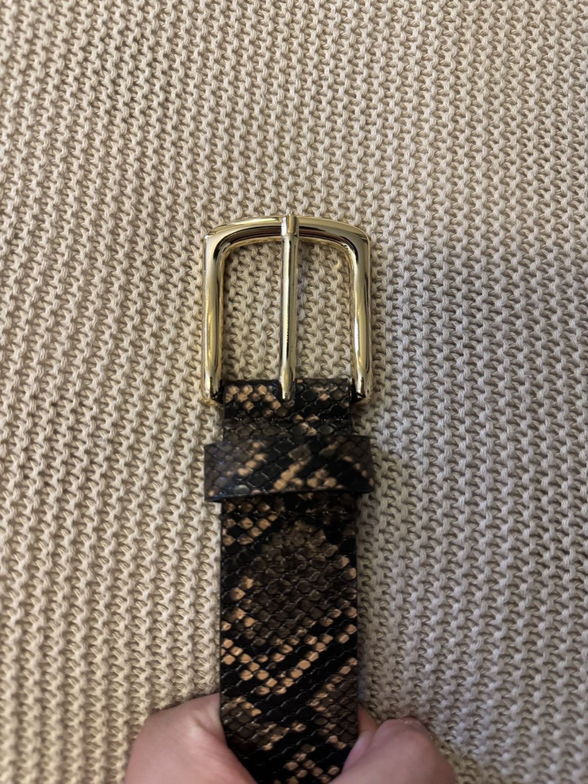 Mutimer Mutimer Snakeskin Belt in L/XL Size ONE SIZE - 4 Thumbnail