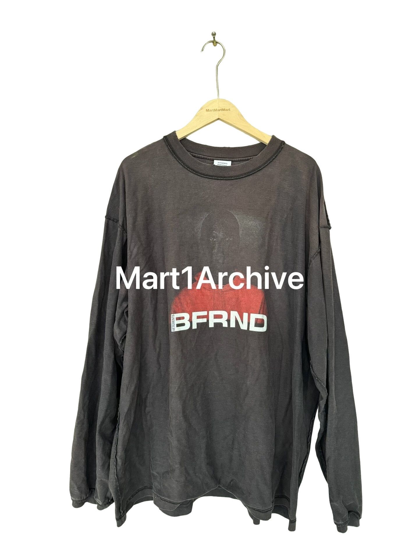 Vetements Vetements BFRND Graphic Long Sleeve T-Shirt Size M Size US M / EU 48-50 / 2 - 1 Thumbnail