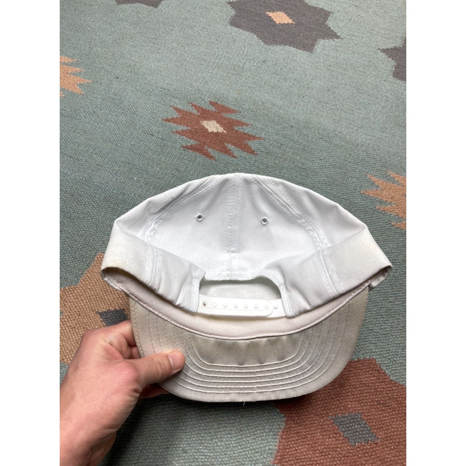 Ford VINTAGE Ford Snapback Hat Cap Men Adjustable White USA Theme Size ONE SIZE - 5 Thumbnail