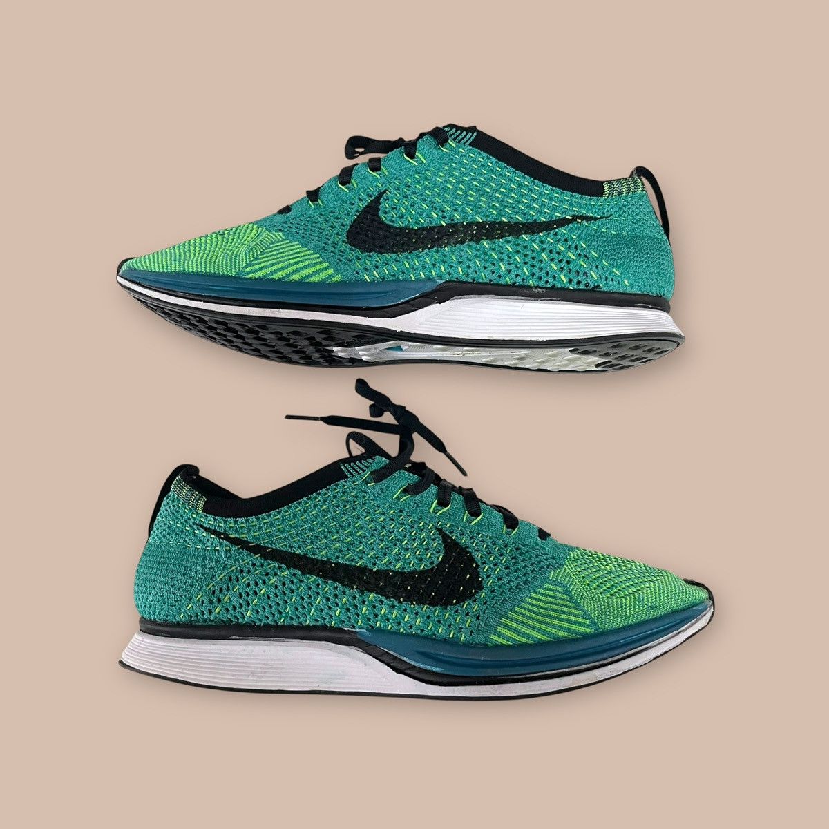 Nike Nike Flyknit Racer "Sport Turquoise" Size US 9.5 / EU 42-43 - 10 Thumbnail