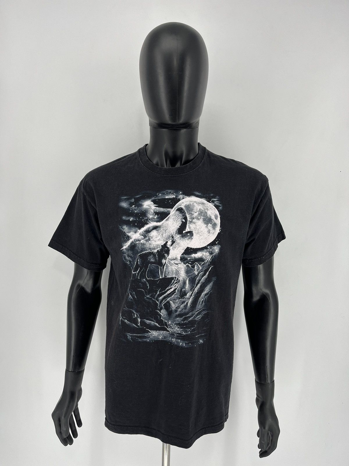 Other Vintage 90s Wolf Face Boxy Fit Tee Streetwear Style Size US L / EU 52-54 / 3 - 2 Thumbnail