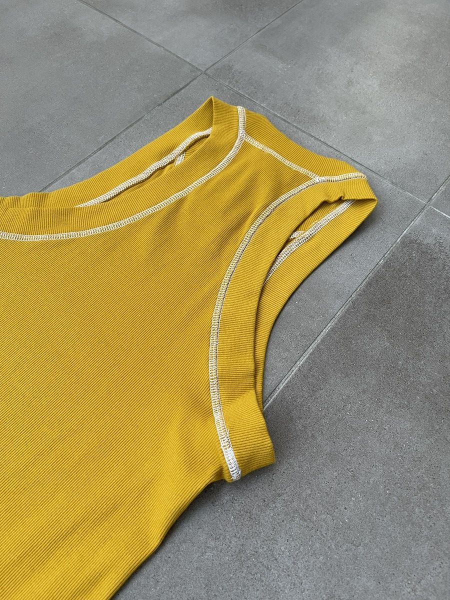 Saul Nash !DS! SS23 Saul Nash Yellow Overlock Stitch Tank Top Size US M / EU 48-50 / 2 - 14 Thumbnail
