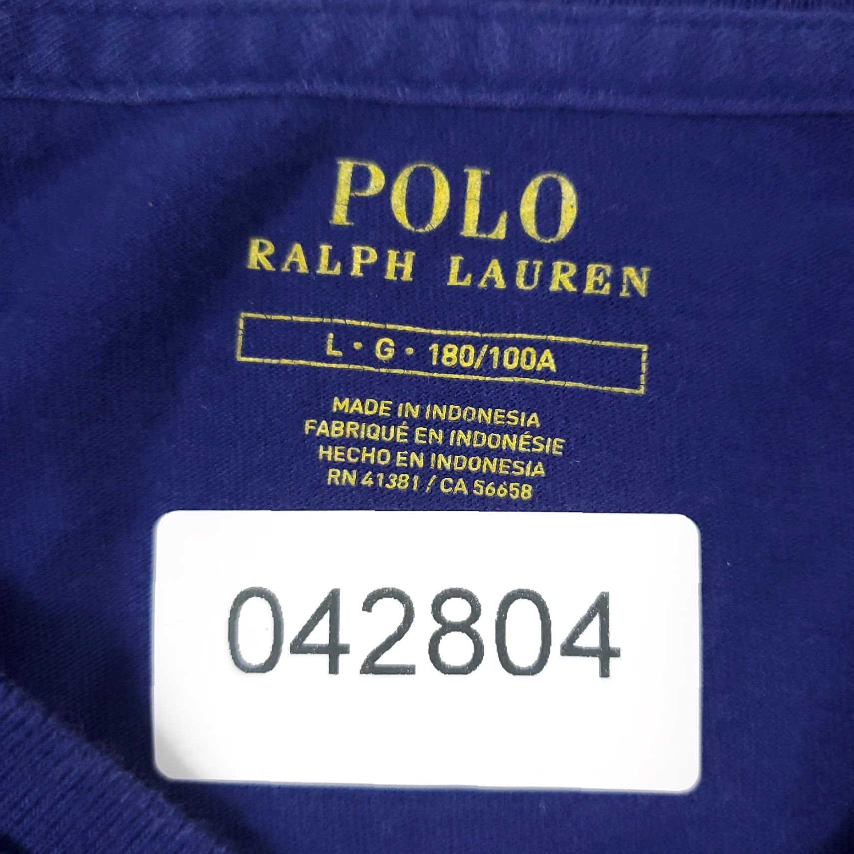 Ralph Lauren Ralph Lauren T-Shirt Casual Short Sleeve Men's Large Blue Classic Sports Size US L / EU 52-54 / 3 - 7 Thumbnail