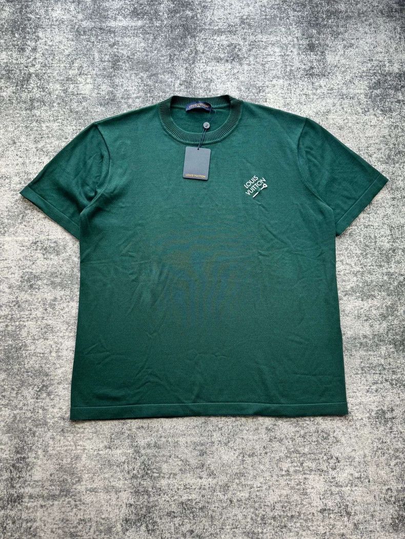 Louis Vuitton Louis Vuitton Green Pin Knit T-Shirt Size US L / EU 52-54 / 3 - 1 Thumbnail
