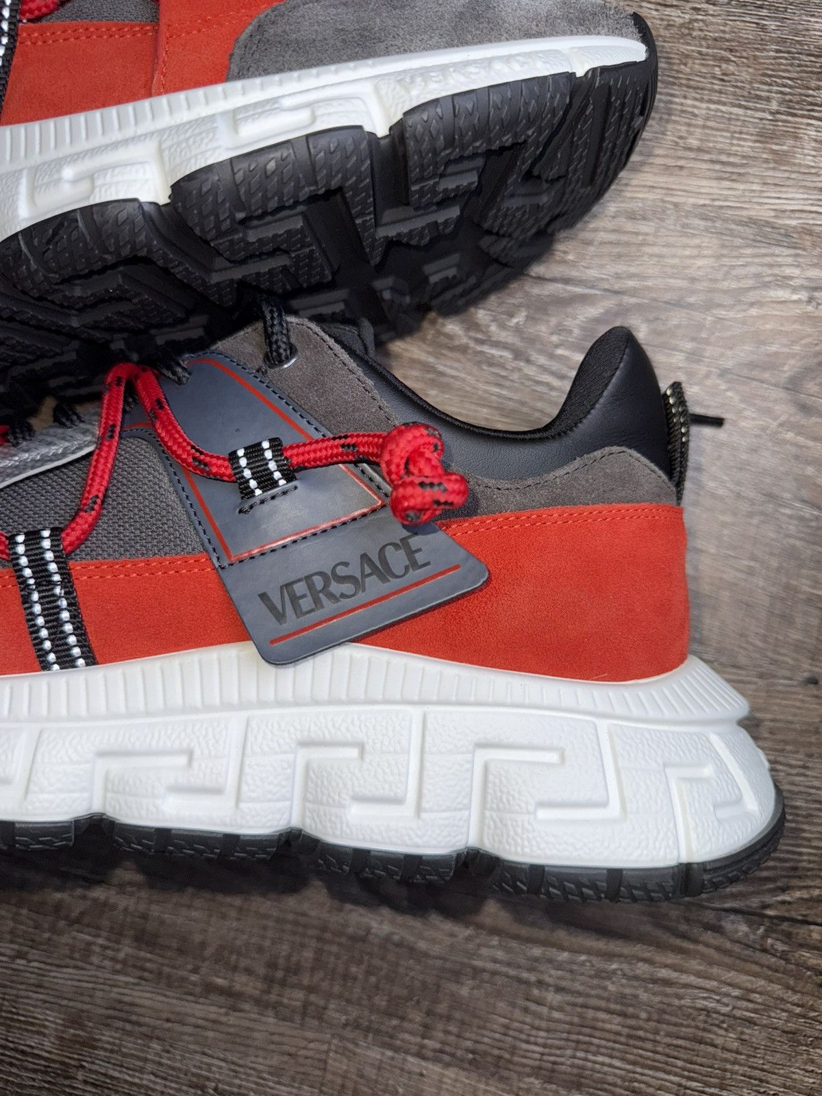 Versace VERSACE Trigreca V2 SNEAKER | Red/White | 44EU(11M) Size US 11 / EU 44 - 3 Thumbnail