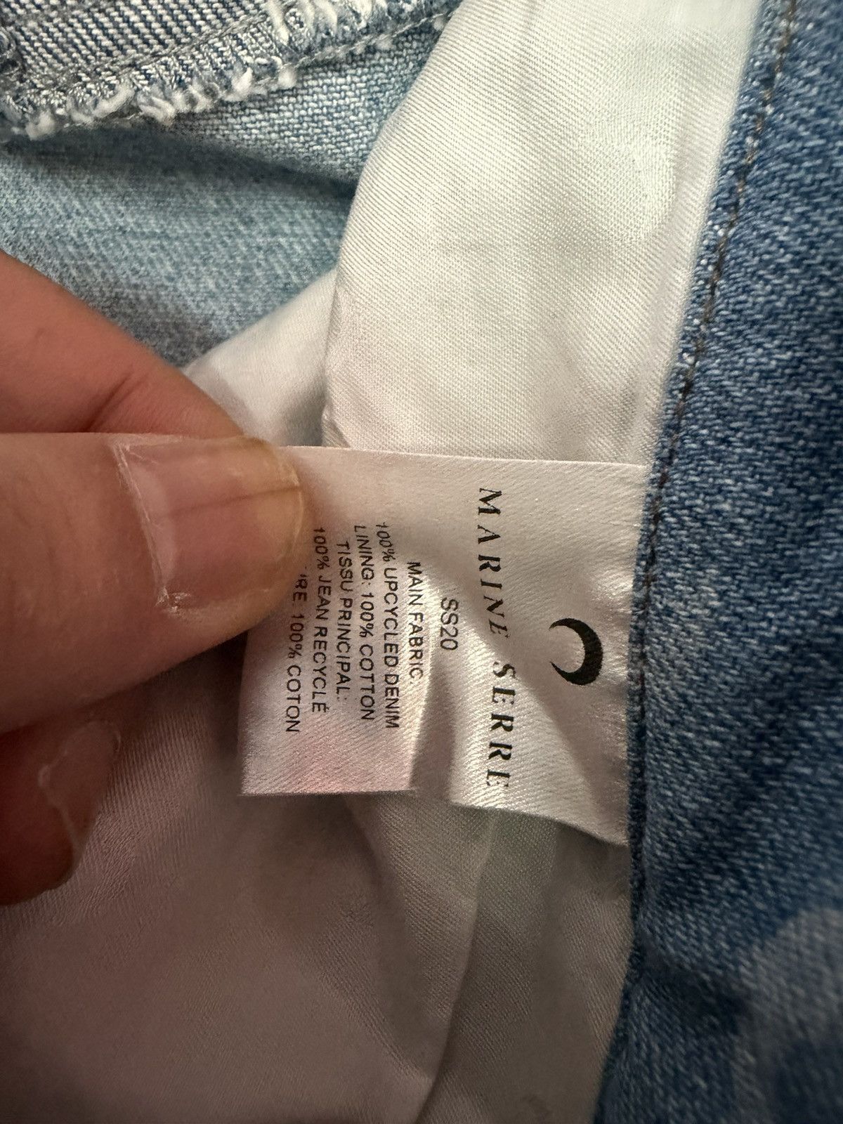 Marine Serre MARINE SERRE LIGHT DENIM JEANS Size US 32 / EU 48 - 5 Thumbnail
