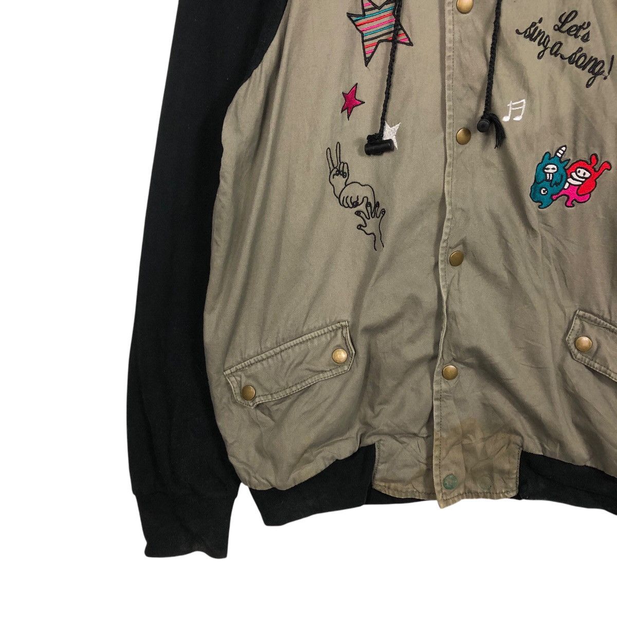 Japanese Brand × Vintage 📌Vintage Bomber Jacket Hoodie Scolar Big Logo Size US M / EU 48-50 / 2 - 5 Thumbnail