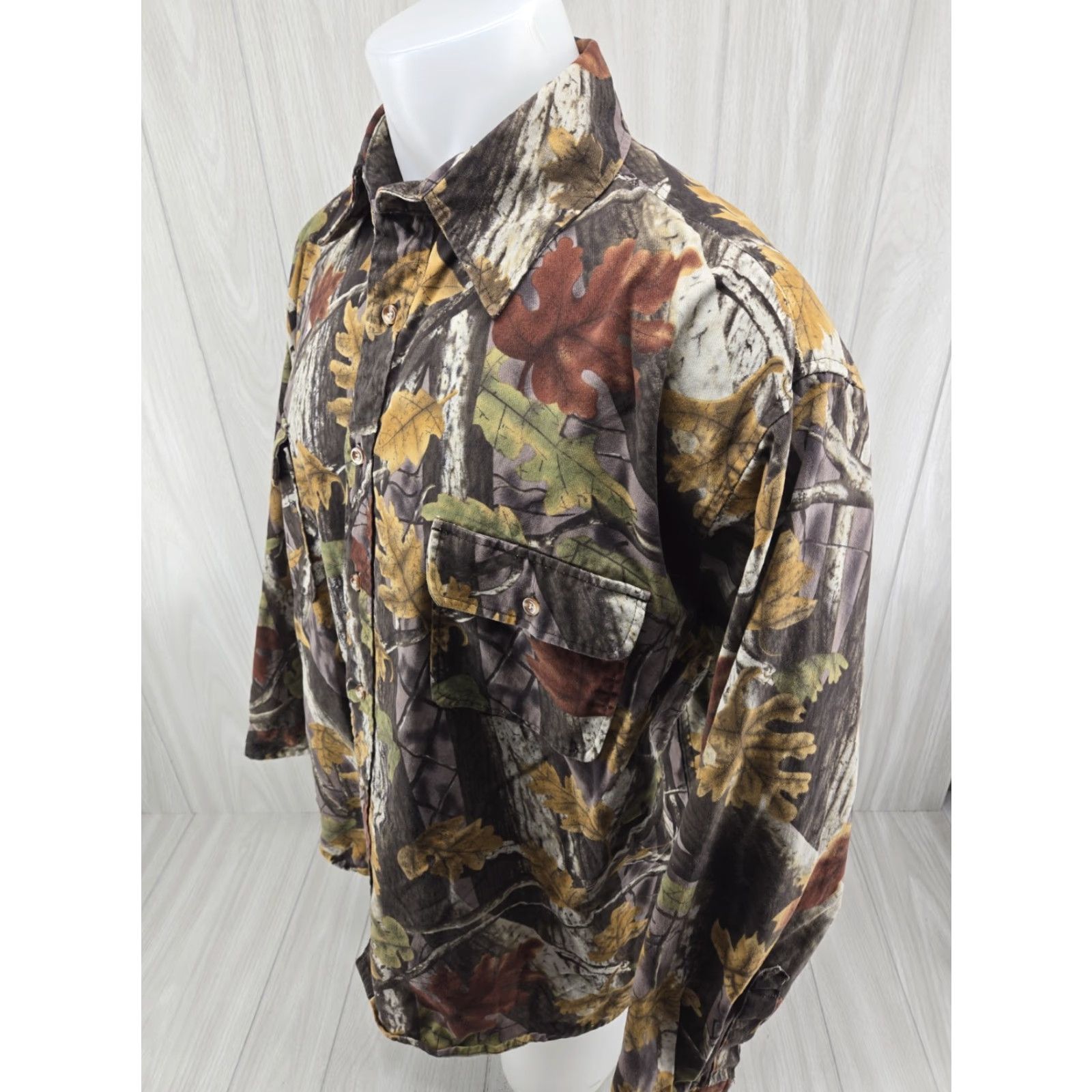 Vintage VINTAGE Master Sportsman Shirt Mens 2XL Camouflage Denim Button-Up Long Sleeve Outdoor Gear Casual Size US XXL / EU 58 / 5 - 4 Thumbnail