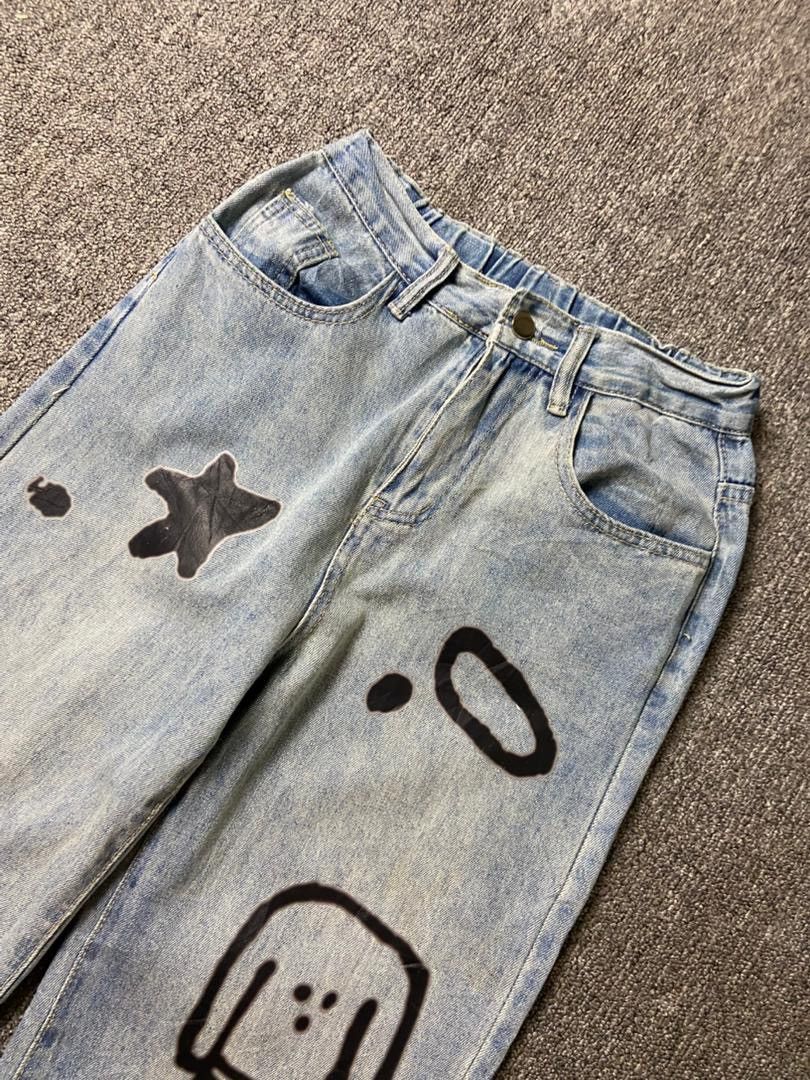 Japanese Brand Japanese Brand Y2K Graffiti Style Denim Jeans (184) Size 24" / US 00 / IT 34 - 9 Thumbnail