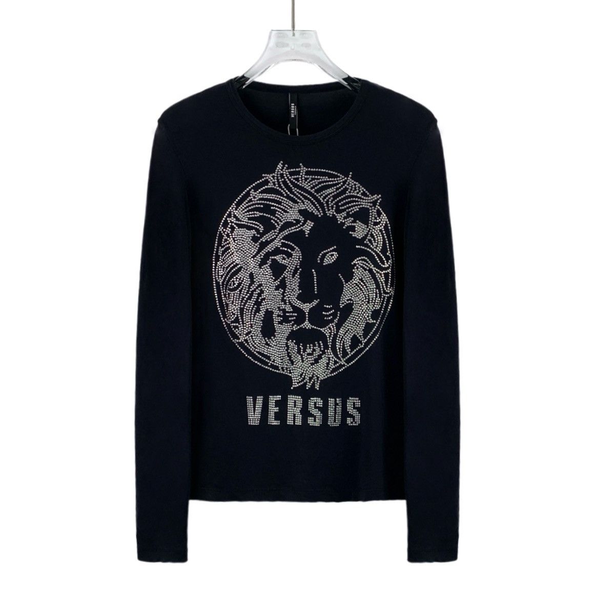 Versace Versace Black Medusa Head Monogram Beaded Cotton Sweatshirt Size XS / US 0-2 / IT 36-38 - 1 Thumbnail