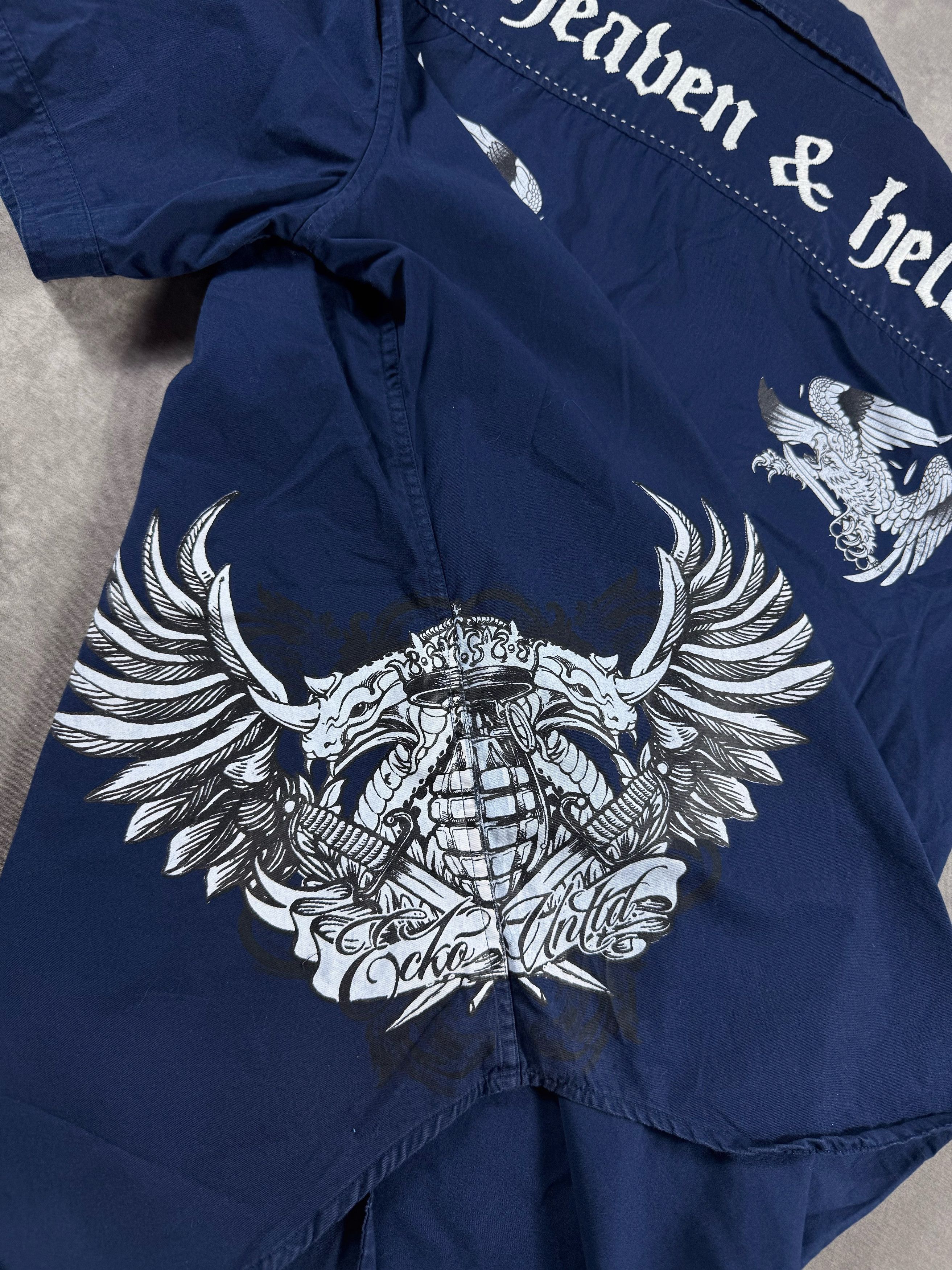 Ecko Unltd. Ecko Unltd Heaven & Hell XL Short Sleeve Shirt Vintage Y2K Size US XL / EU 56 / 4 - 10 Thumbnail