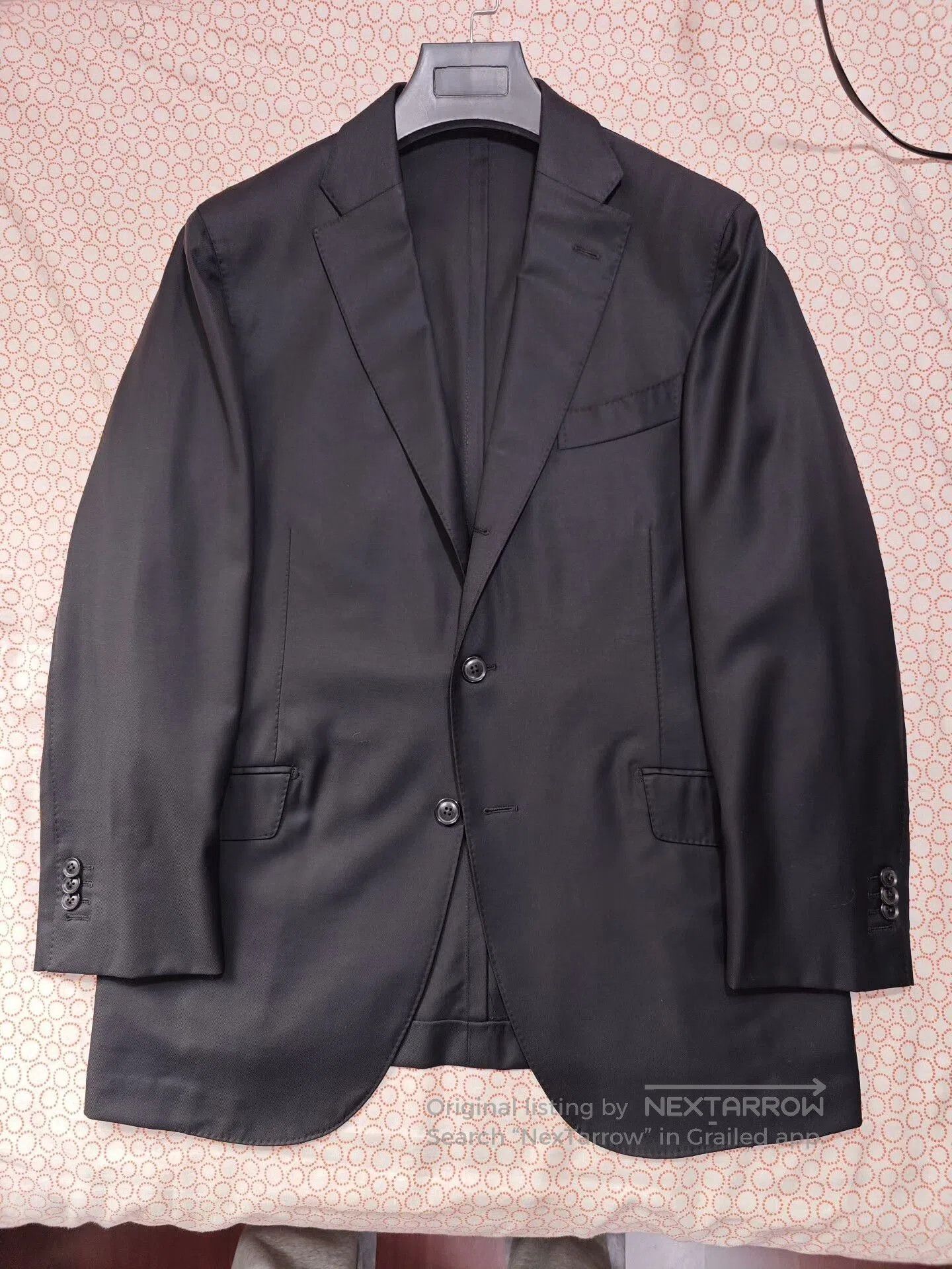 Japanese Brand Italian Wool Blend Custom Suit. Size US L / EU 52-54 / 3 - 5 Thumbnail
