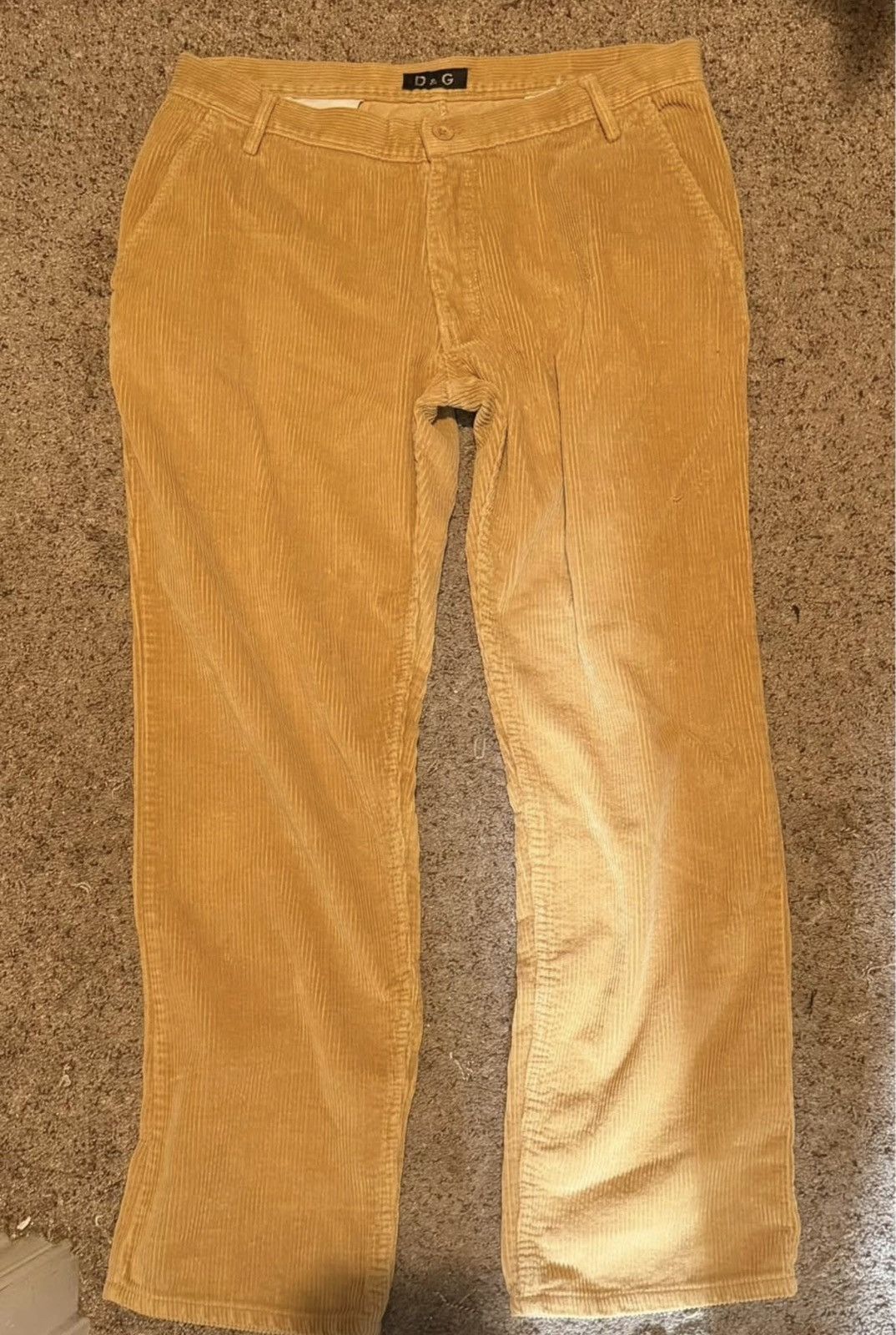 Dolce & Gabbana D&G Corduroy Pants Mustard S34 Size US 34 / EU 50 - 3 Thumbnail