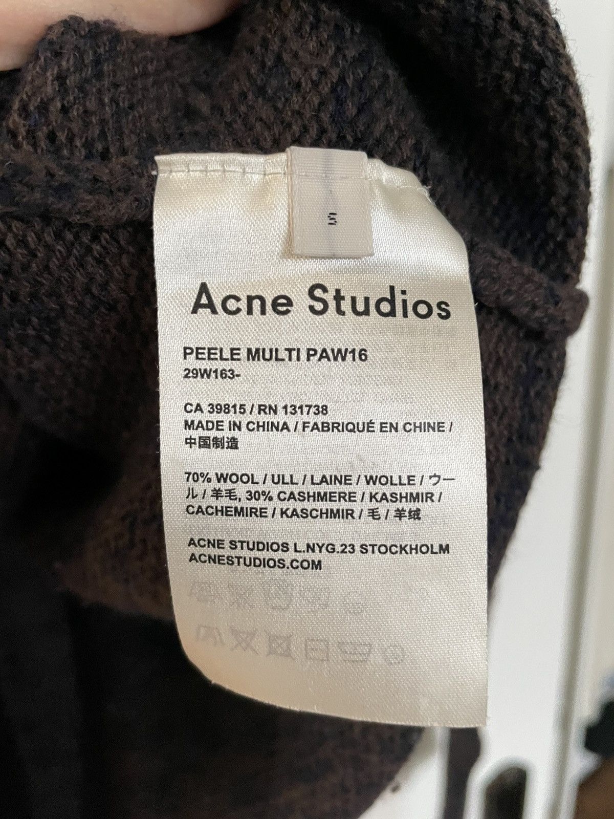 Acne Studios Acne Studios Peele Multi Paw18 crewneck sweater Size US S / EU 44-46 / 1 - 8 Thumbnail