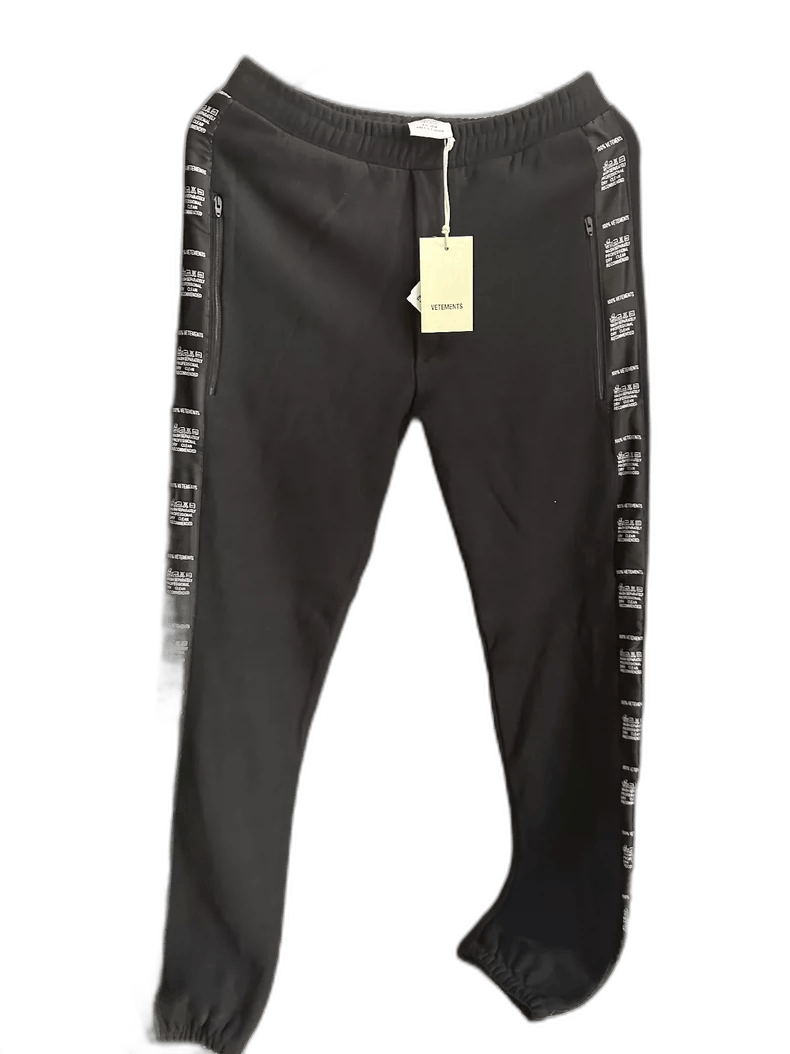 Vetements Side Label Sports Pants Size M