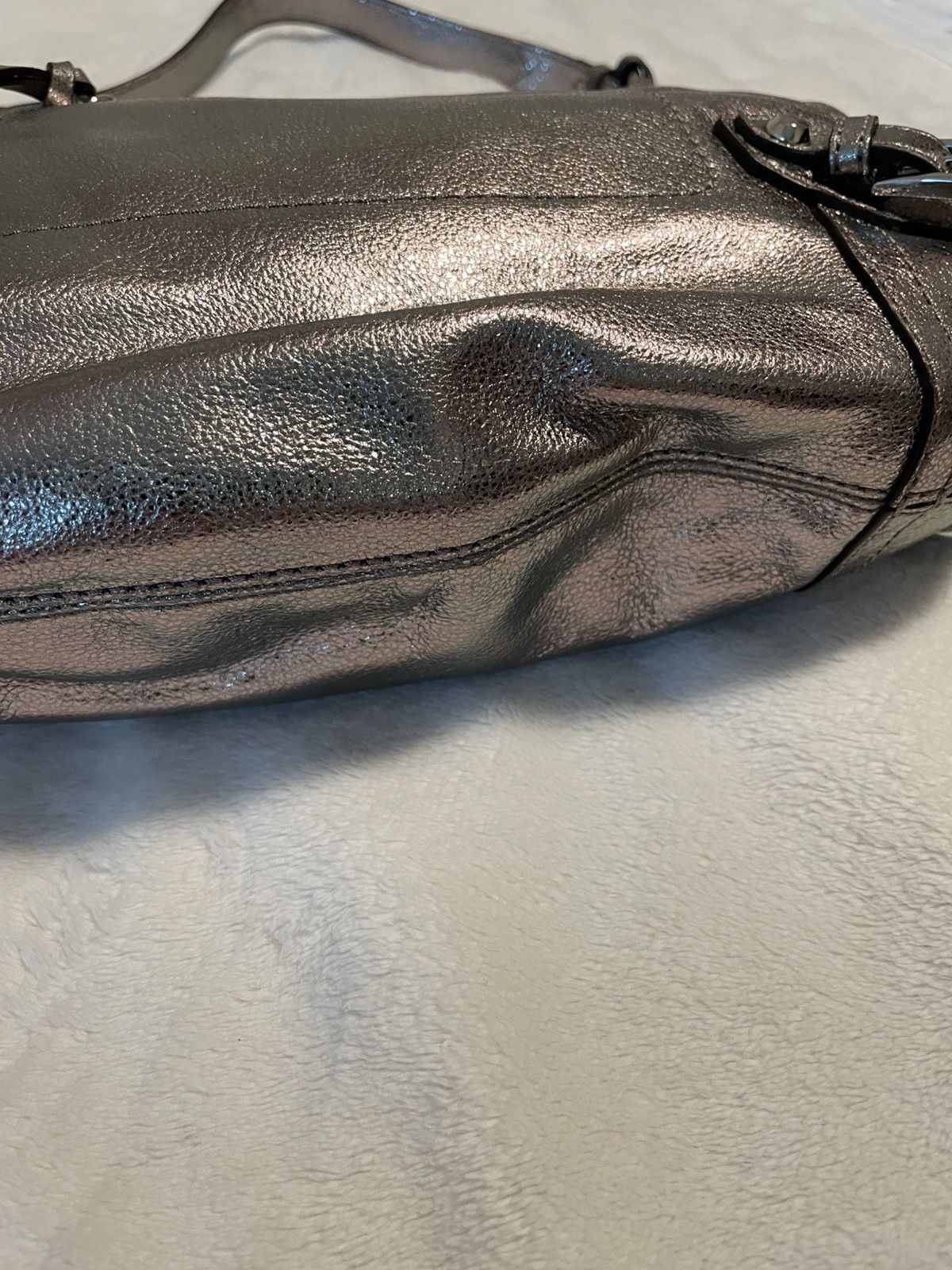 Michael Kors Michael Kors FALLON Nickel Colored Shoulder Bag Size ONE SIZE - 5 Thumbnail
