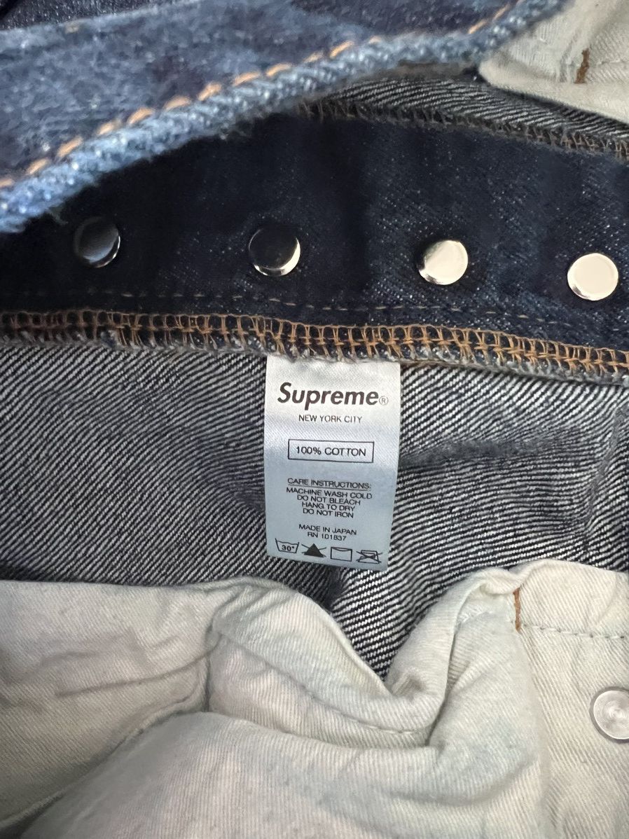 Supreme Supreme regular jeans rinsed blue | Grailed