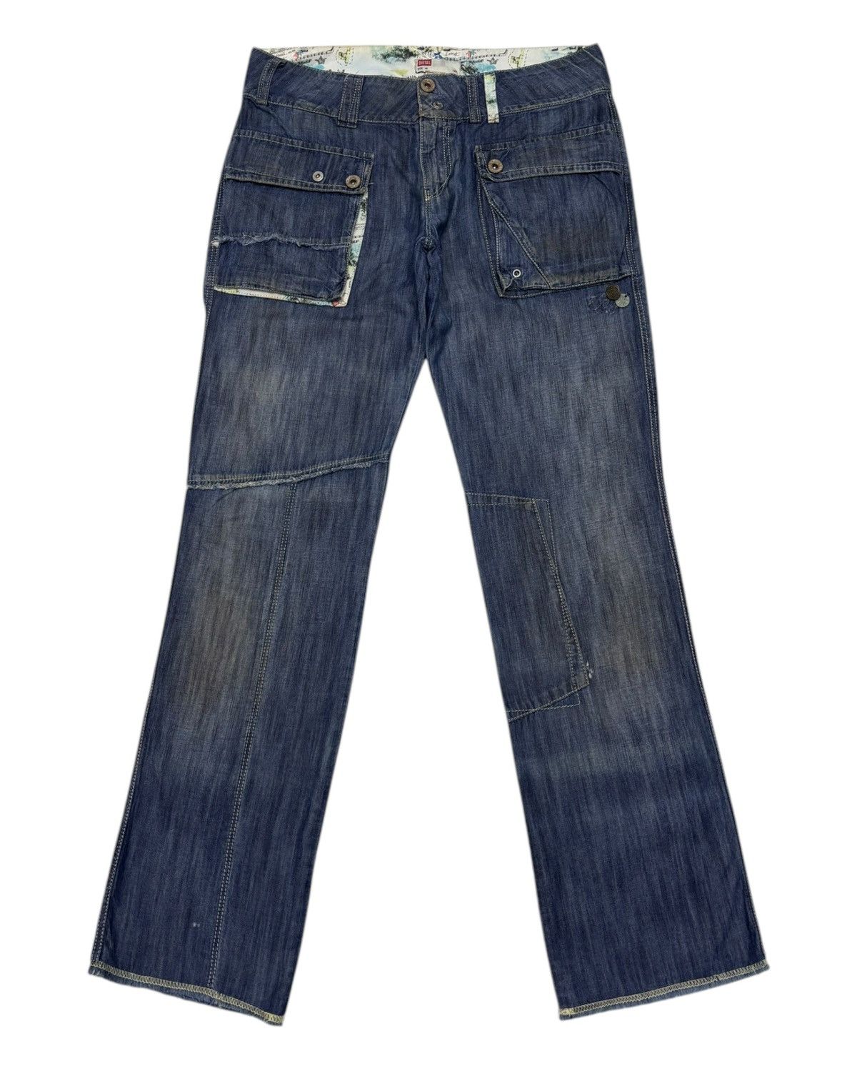 Diesel × Diesel Black Gold DIESEL MULTI POCKET DENIM BUSH JEANS PANTS Size US 30 / EU 46 - 1 Thumbnail