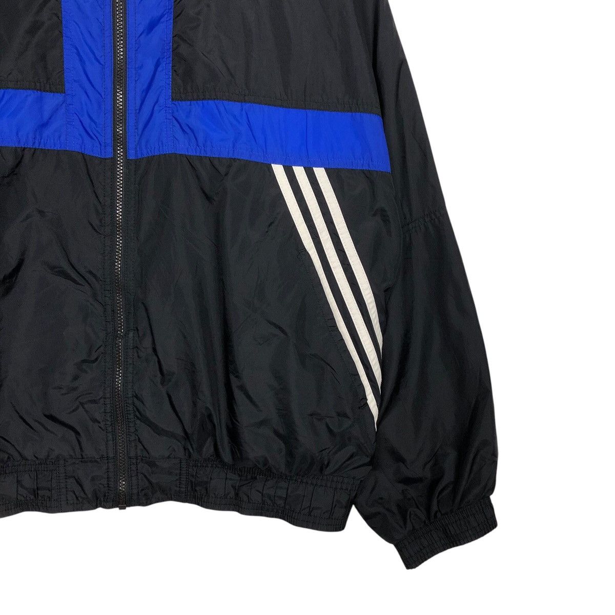 Adidas × Vintage 📌Vintage Zipper Jacket Adidas Striped Blanket Size US L / EU 52-54 / 3 - 6 Thumbnail