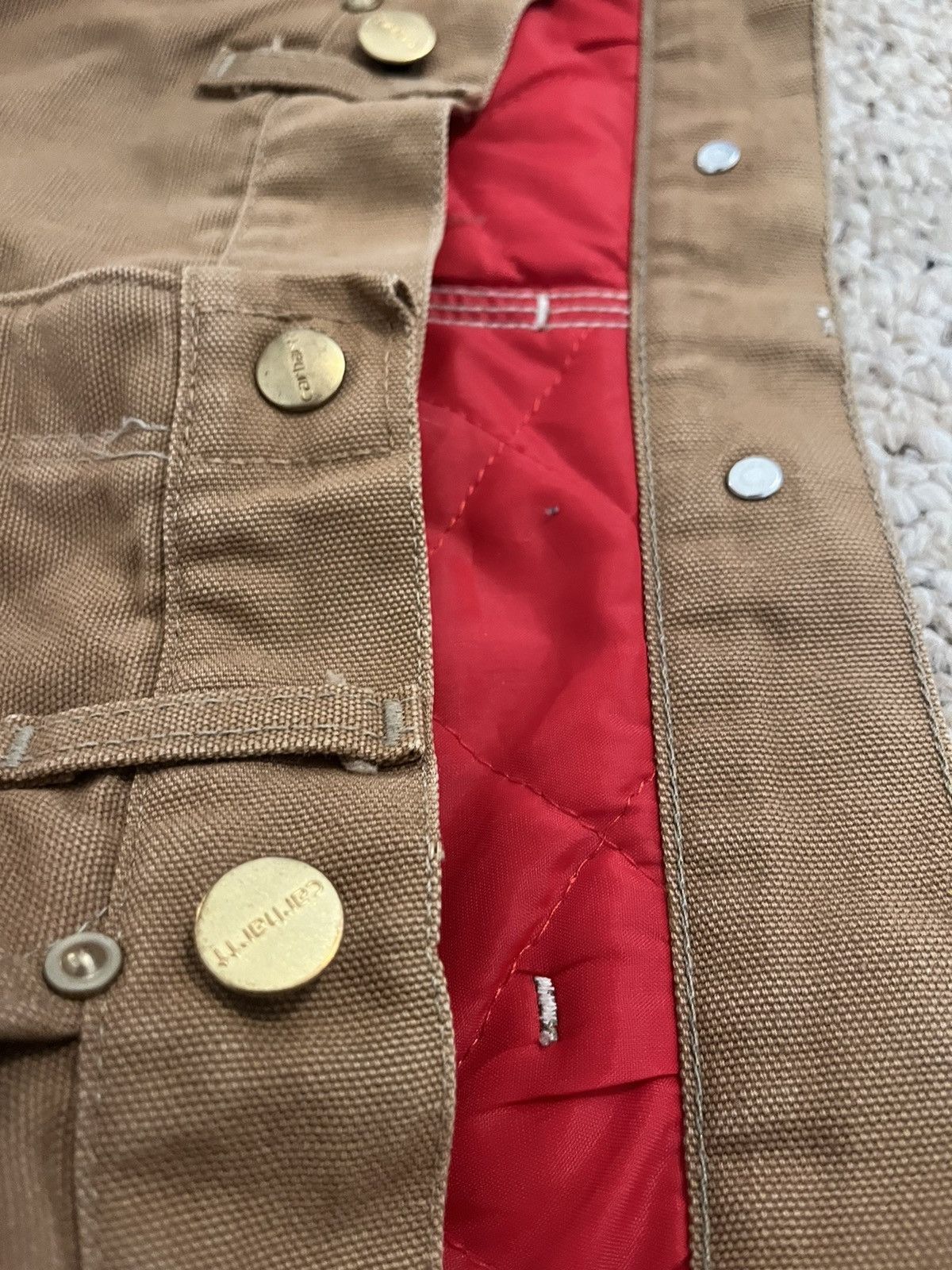 Carhartt Carhartt Quilted Lined Canvas Work Pant Size US 32 / EU 48 - 4 Thumbnail