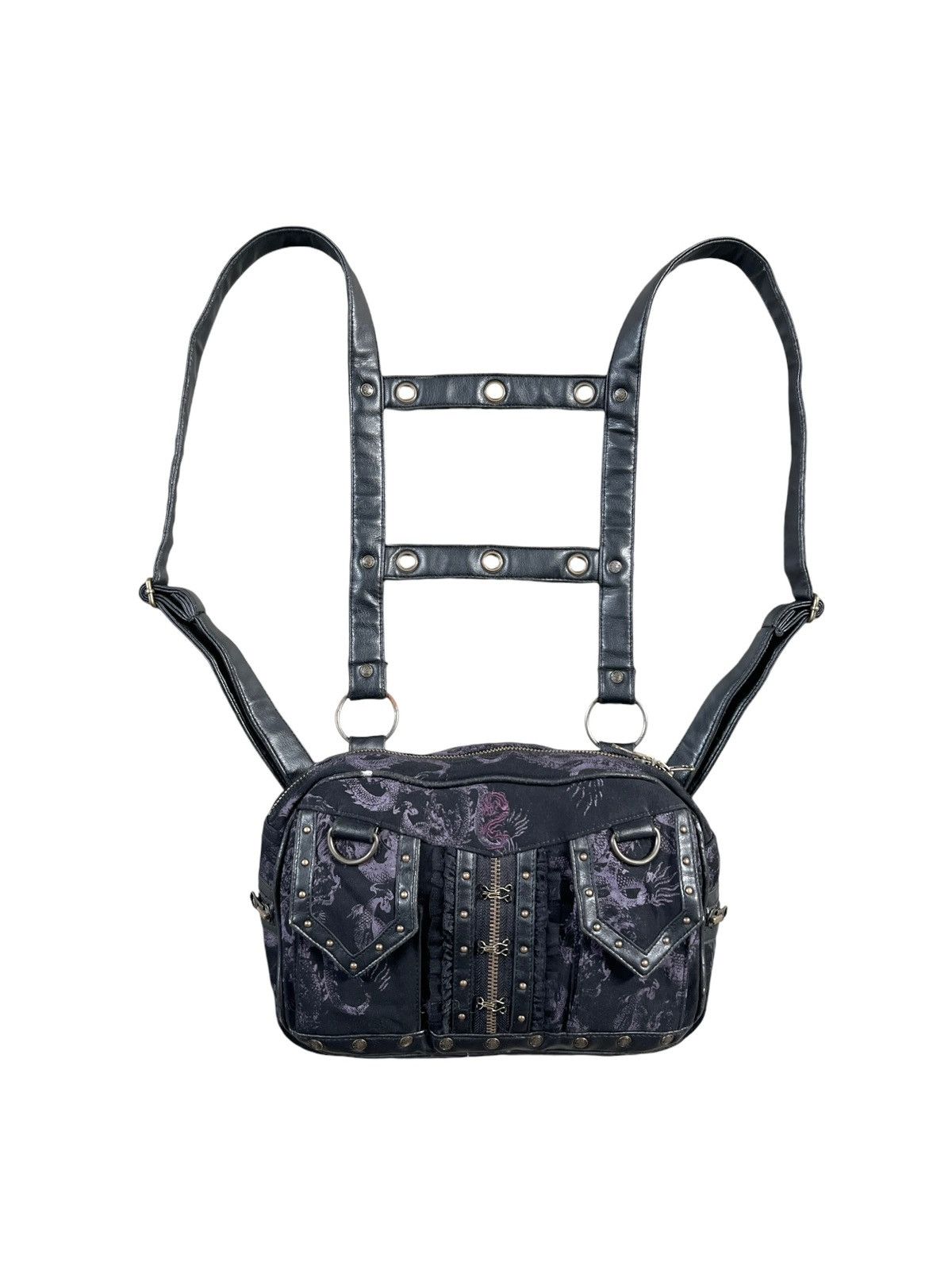 Seditionaries 2000 Ozz On 🇯🇵 Dragon Motif Bondage Strap Backpack Size ONE SIZE - 2 Thumbnail