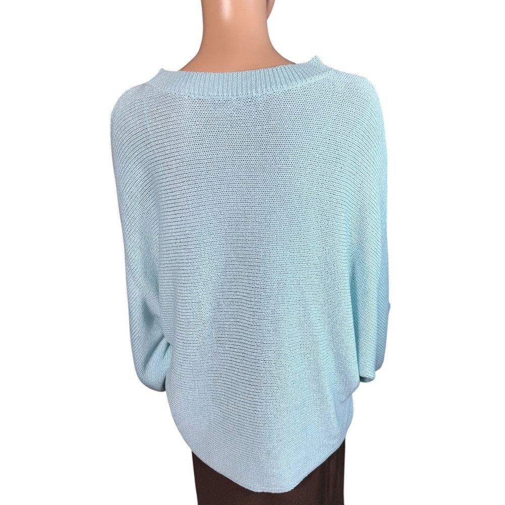 Zara Zara Knit Bat Sleeve Light Blue Sweater Size M Size M / US 6-8 / IT 42-44 - 2 Thumbnail