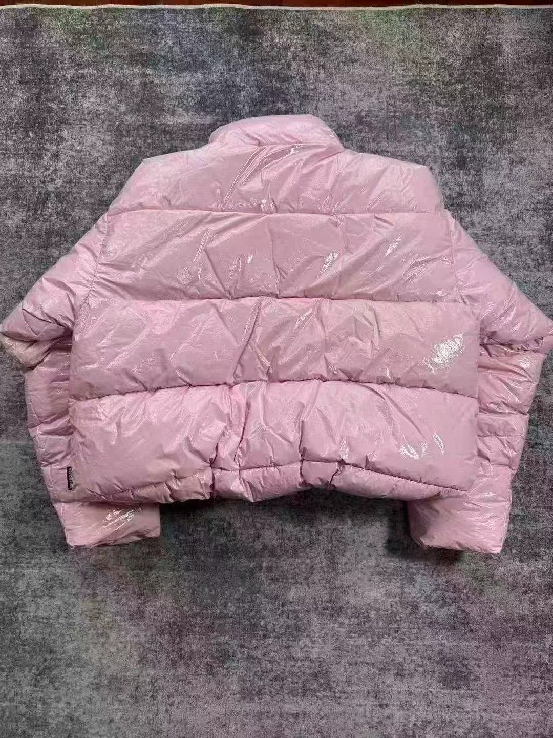 Balenciaga Balenciaga Pink Glossy Down Jacket Size S / US 4 / IT 40 - 2 Thumbnail
