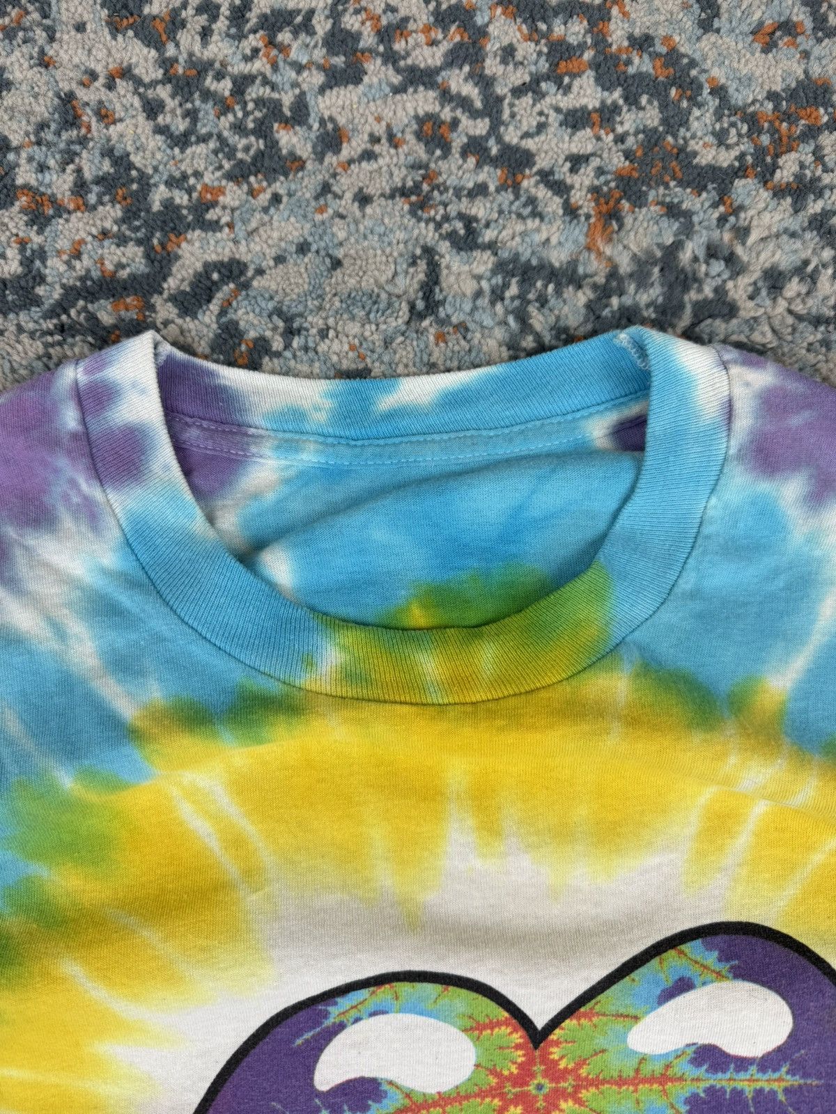 Band Tees × Vintage Vintage 1994 The Rolling Stones tongue rainbow tie dye tee Size US XL / EU 56 / 4 - 16 Thumbnail