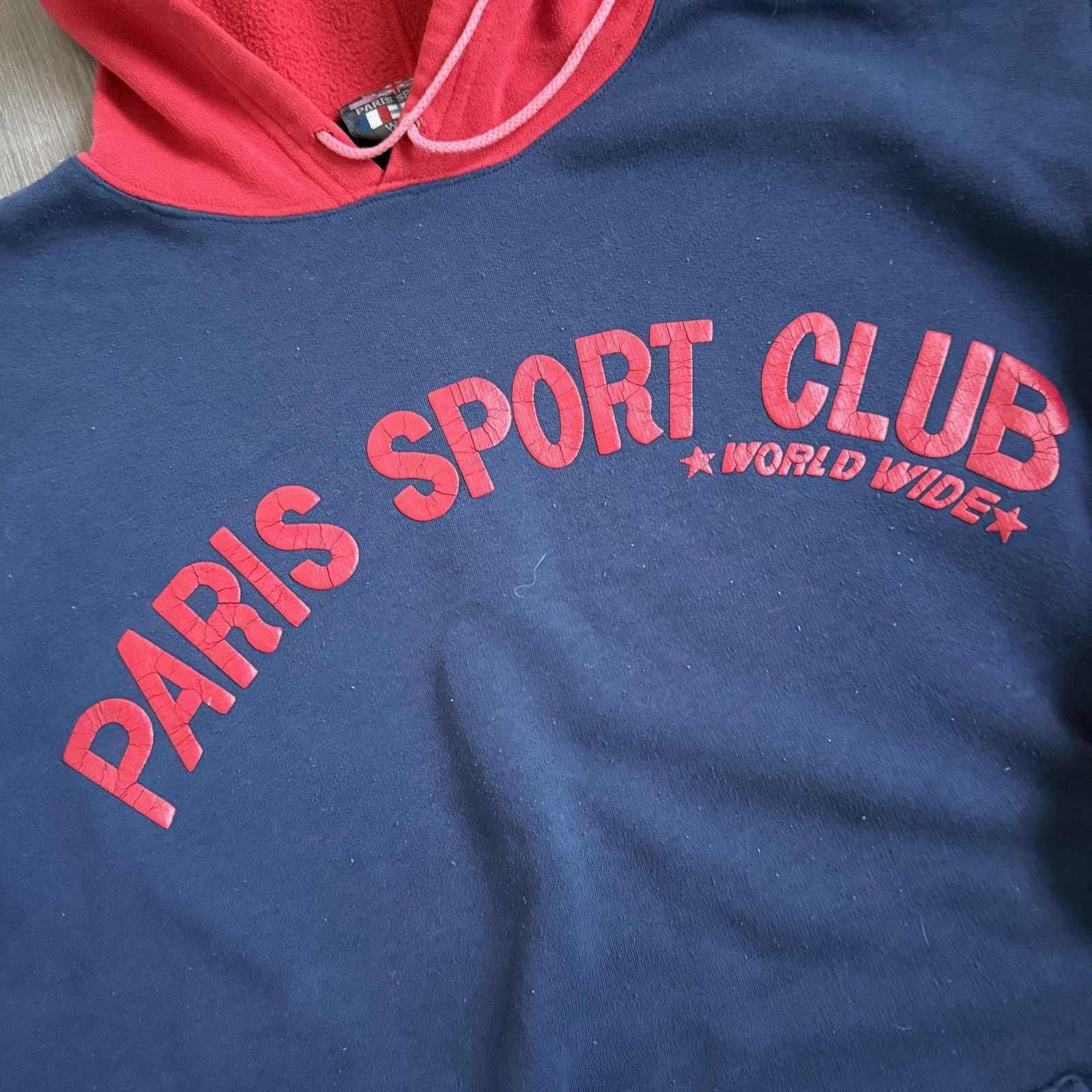 Other Paris Sport Club Hoodie Mens Medium Blue Red Two Tone Size US M / EU 48-50 / 2 - 3 Thumbnail