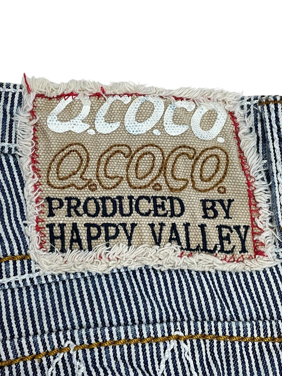 Japanese Brand Q.Coco Hickory Hard Stiching Old Money Flare Denim Size 26" / US 2 / IT 38 - 15 Thumbnail
