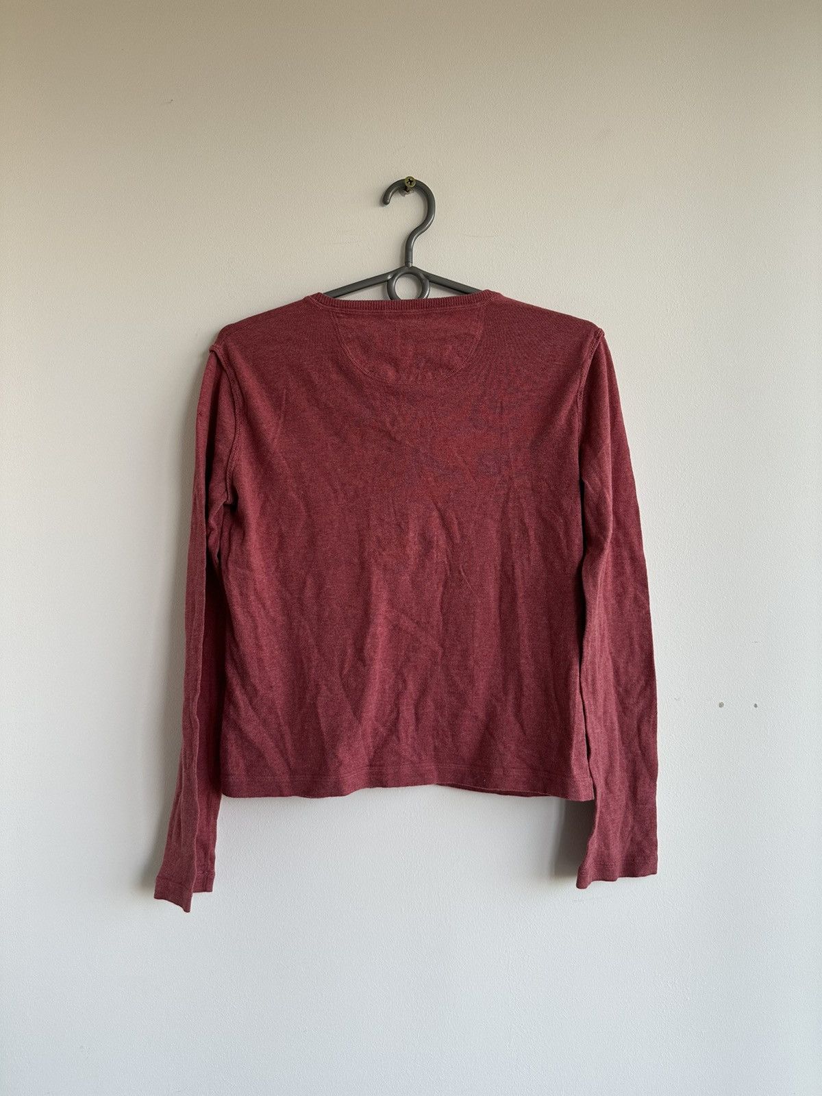 Burberry Burberry Brit Nova Check Neck Red Cardigan Long Sleeve Small Size S / US 4 / IT 40 - 2 Thumbnail