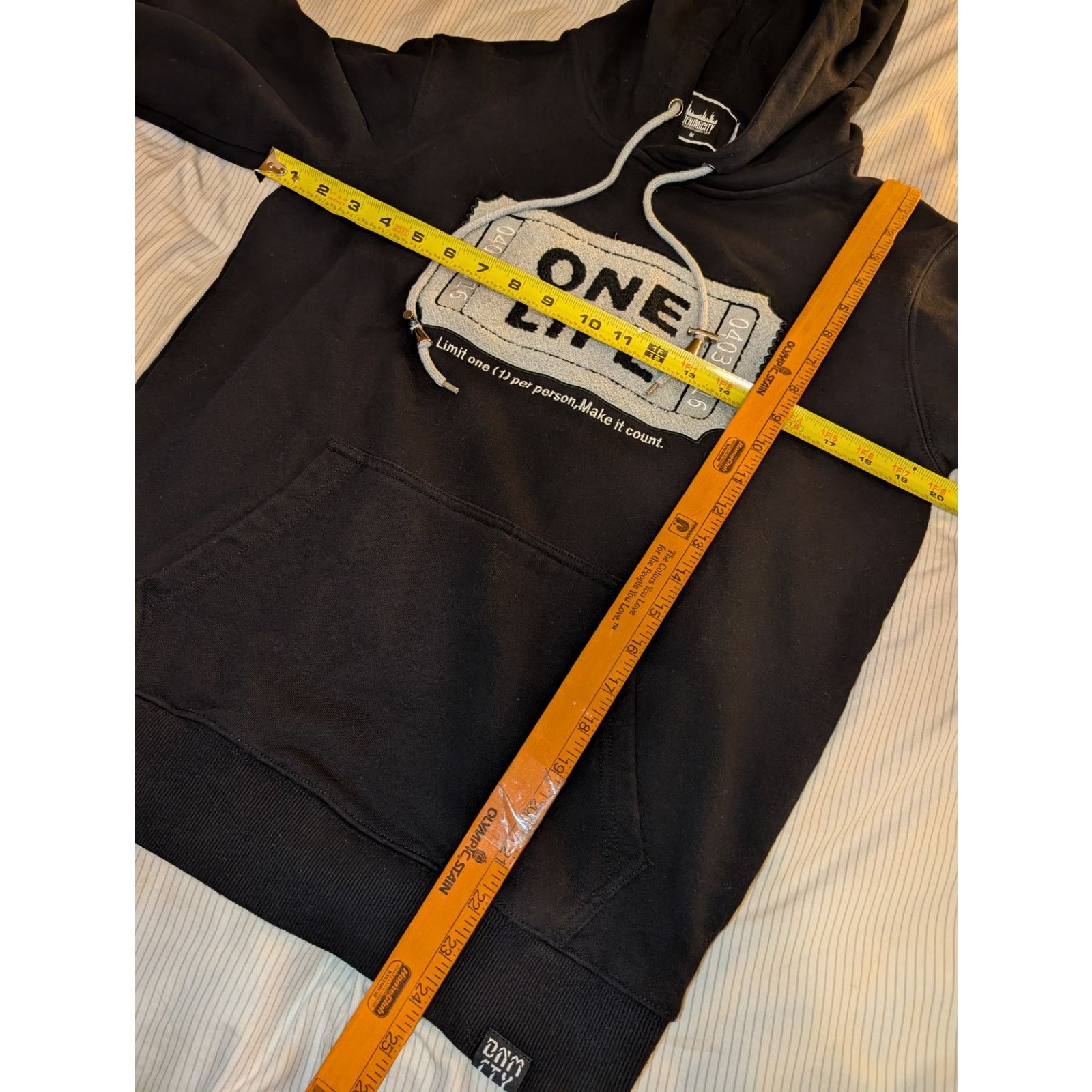 Champion Denimicity One Life Ticket Hoodie Size Medium Black Size US M / EU 48-50 / 2 - 5 Thumbnail